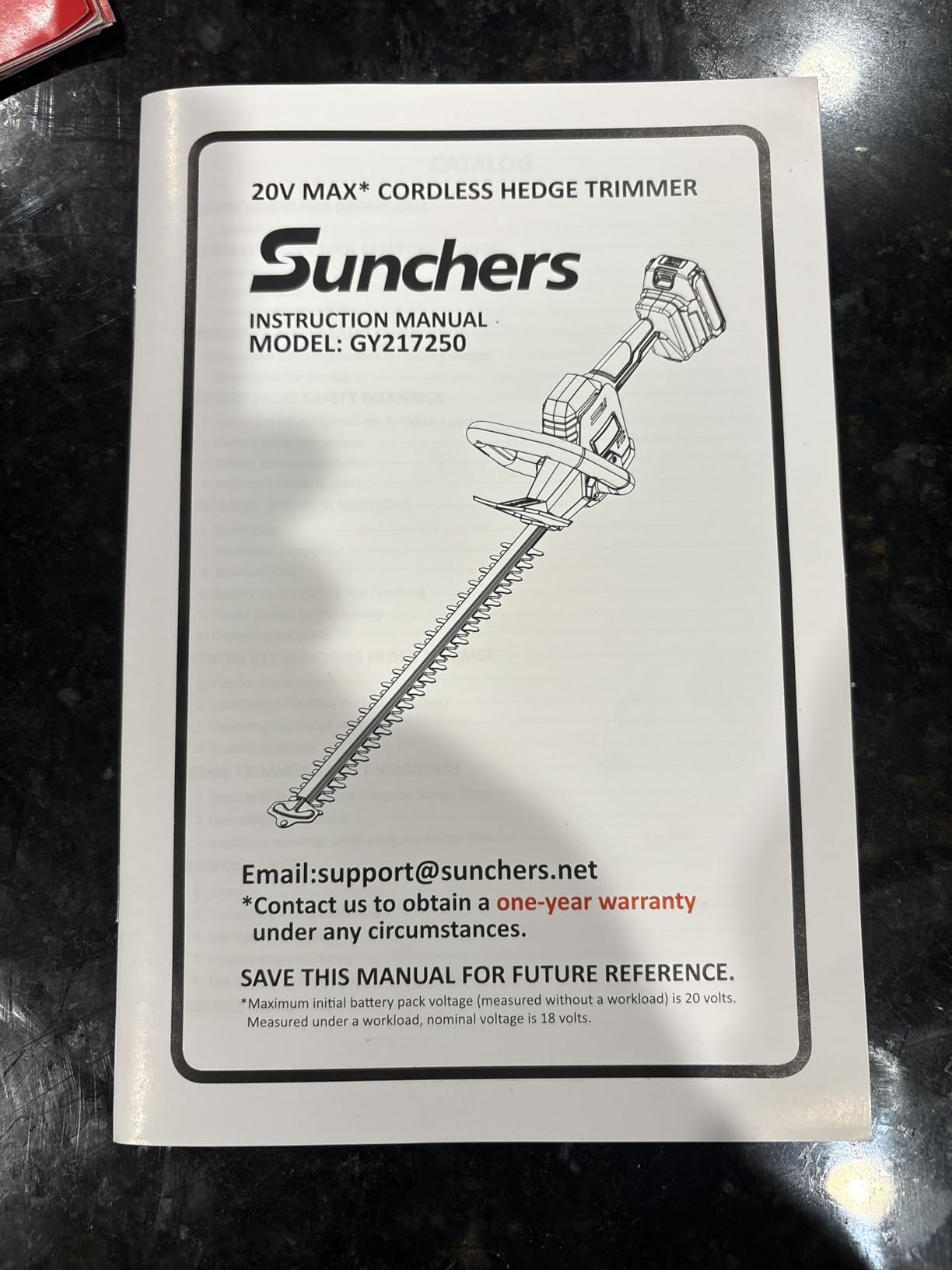 SUNCHERS 20V Max Hedge Trimmer Cordless, 22 Inch Tree Trimmer with 2 Batteries and Charger, Handheld Electric Trimmers, Grass Shrub Pruning Cutter, Lightweight & Compact Hedge Shear for Garden, Lawn customer photo 2