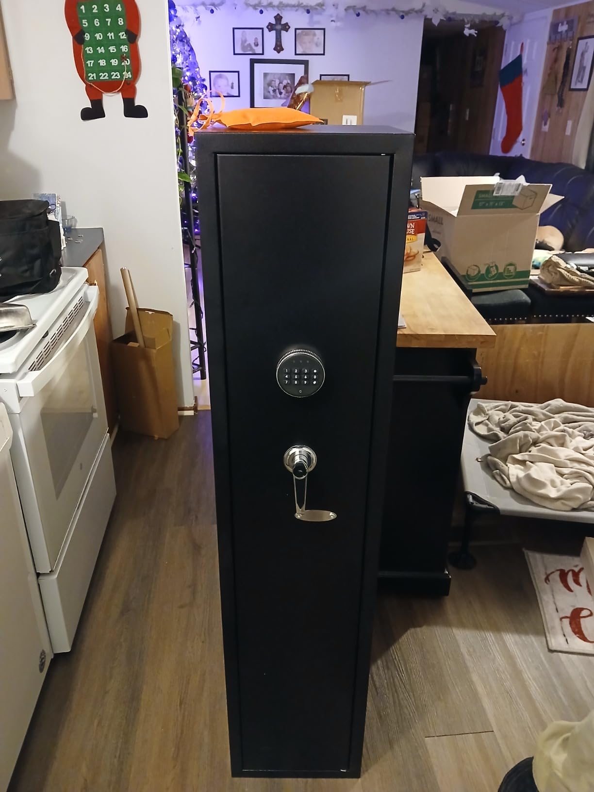 INTERGREAT 12-15 Gun Safe, Large Gun Safe for Rifles and Pistols, Quick Access Rifle Safe with 3 Removable Gun Racks and 4 Pistol Pockets, Digital Gun Cabinet with Dual Alarm and Mute Mode customer photo 2