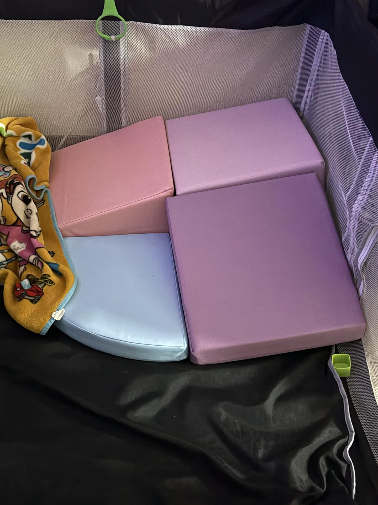 Climbing Foam Blocks for Toddlers: PU Leather Foam Blocks for Kids Active Play - Toddler Climbing Toys Indoor - Durable Playground Gym Preschool Toddler Toys for Boys and Girls (Purple/Pink) customer photo 2