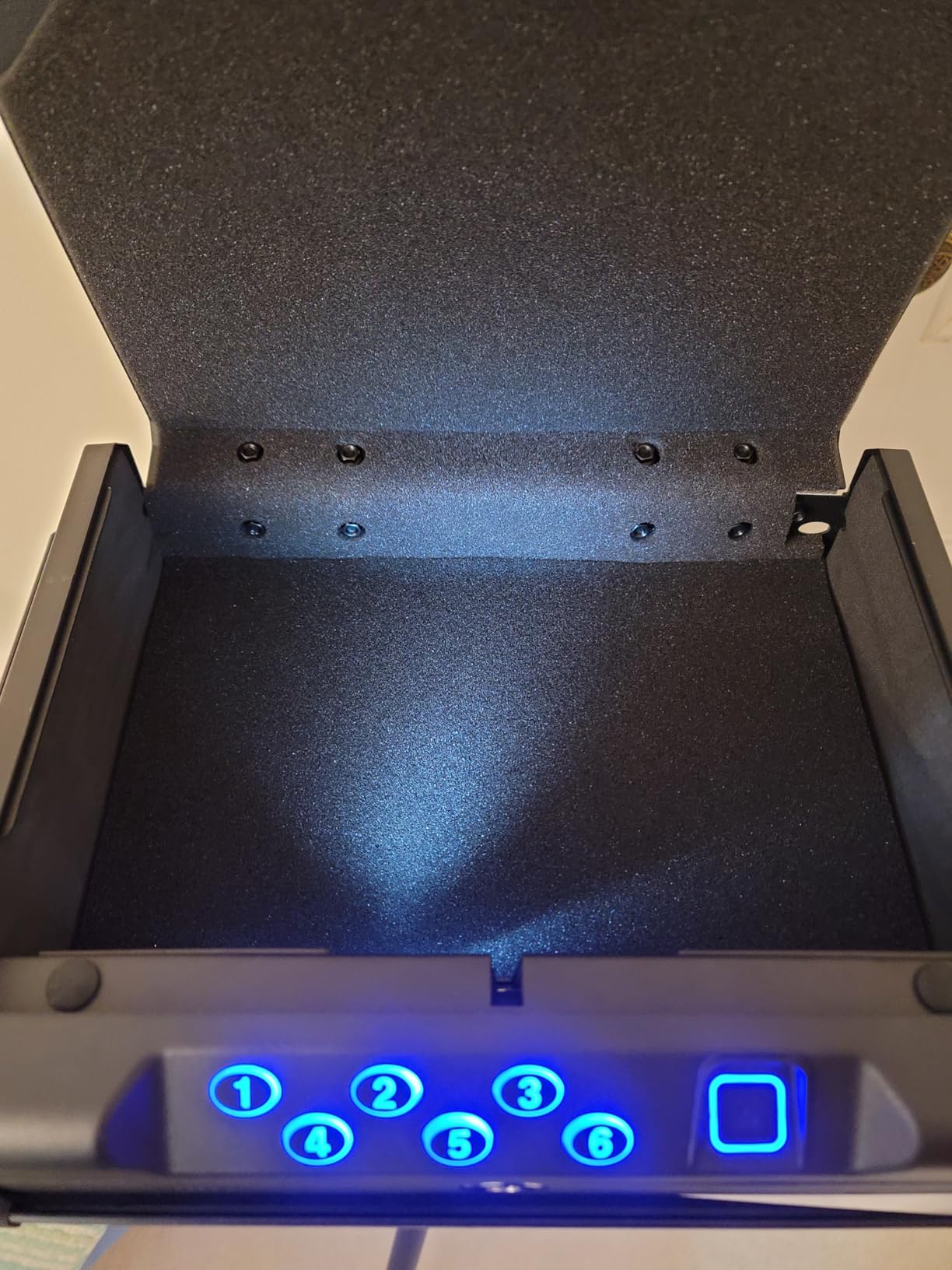 Gun Safe, Biometric Gun Safe for Pistols - Quick-Access Handgun Safe with Fingerprint & Digital Keypad | Fits 2 Pistols | Silent Mode, Heavy-Duty Steel for Home, Nightstand, Car, and Bedside customer photo 2