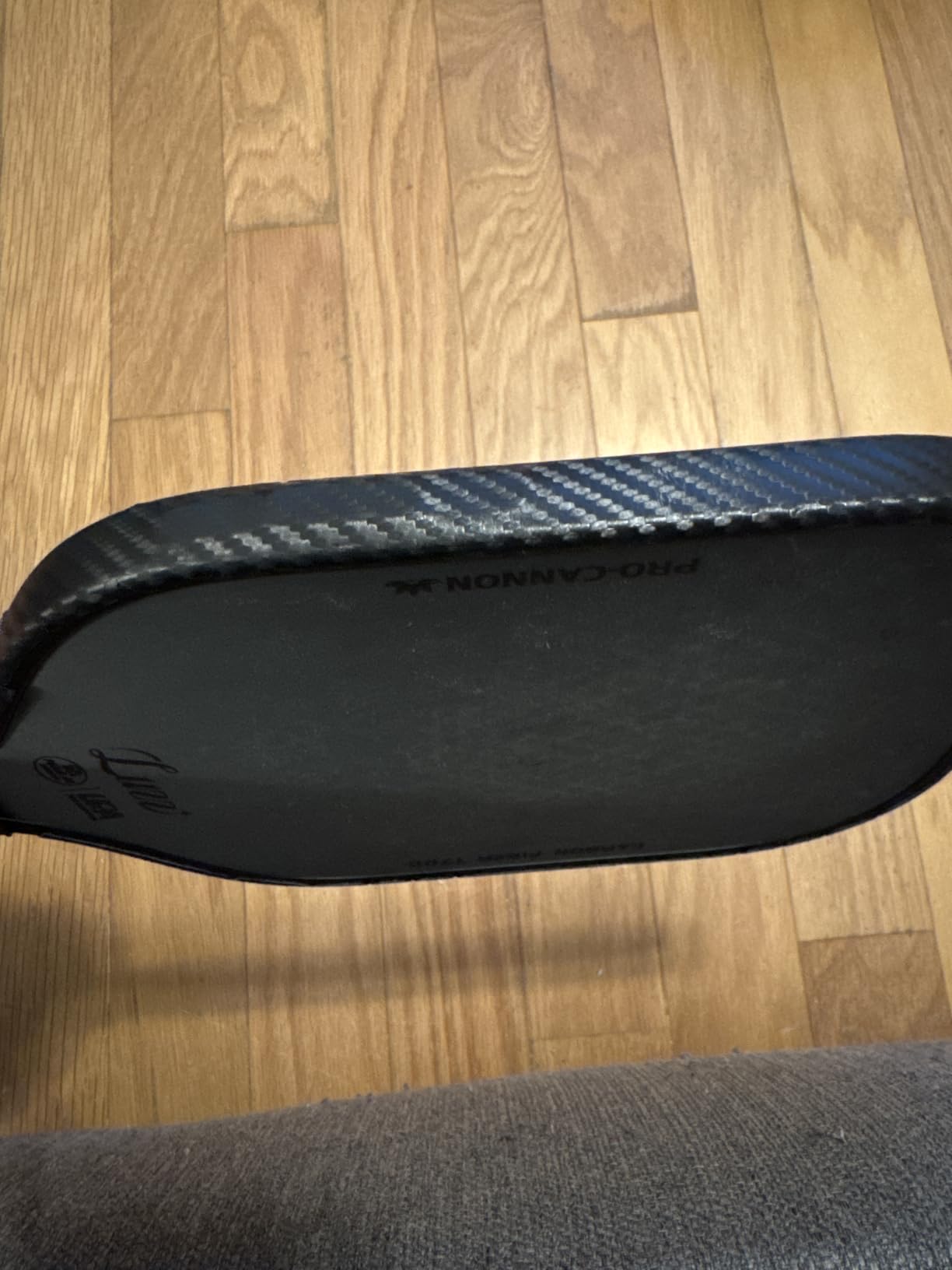 Luzz Pickleball Paddle Cannon Thermoformed T700 Carbon Fiber Honeycomb Core | Thermoformed Advanced T700 Raw Carbon Fiber Friction Surface & Honeycomb Core, Power Increase Large Sweet Spot 16mm Cannon customer photo 2