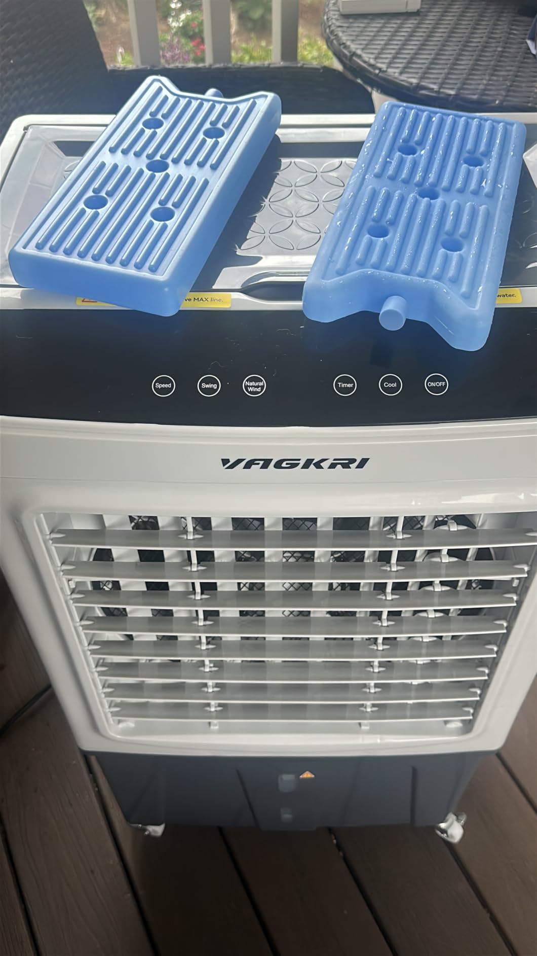 VAGKRI Swamp Cooler with 10 Gal Water Tank Outdoor Air Conditioners | Evaporative Air Cooler 3-IN-1 Cooling Fan with Remote Control Water Self-filling, 24H Time, 3 Modes for Garden Garage Patio customer photo 1