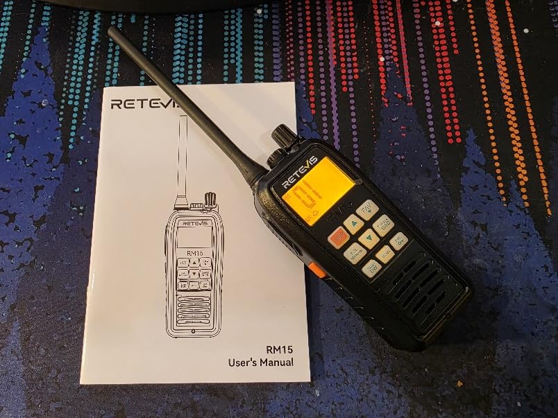Retevis RM15 6W Marine Radio VHF IP68 Floating, Type-C for Fishing (1 Pack) | 2000mAh Battery,Type-C on Radio & Charger, NOAA, Noise Reduction, Global Channels, Tri-Watch, Offshore Fishing, Travel Sport customer photo 1