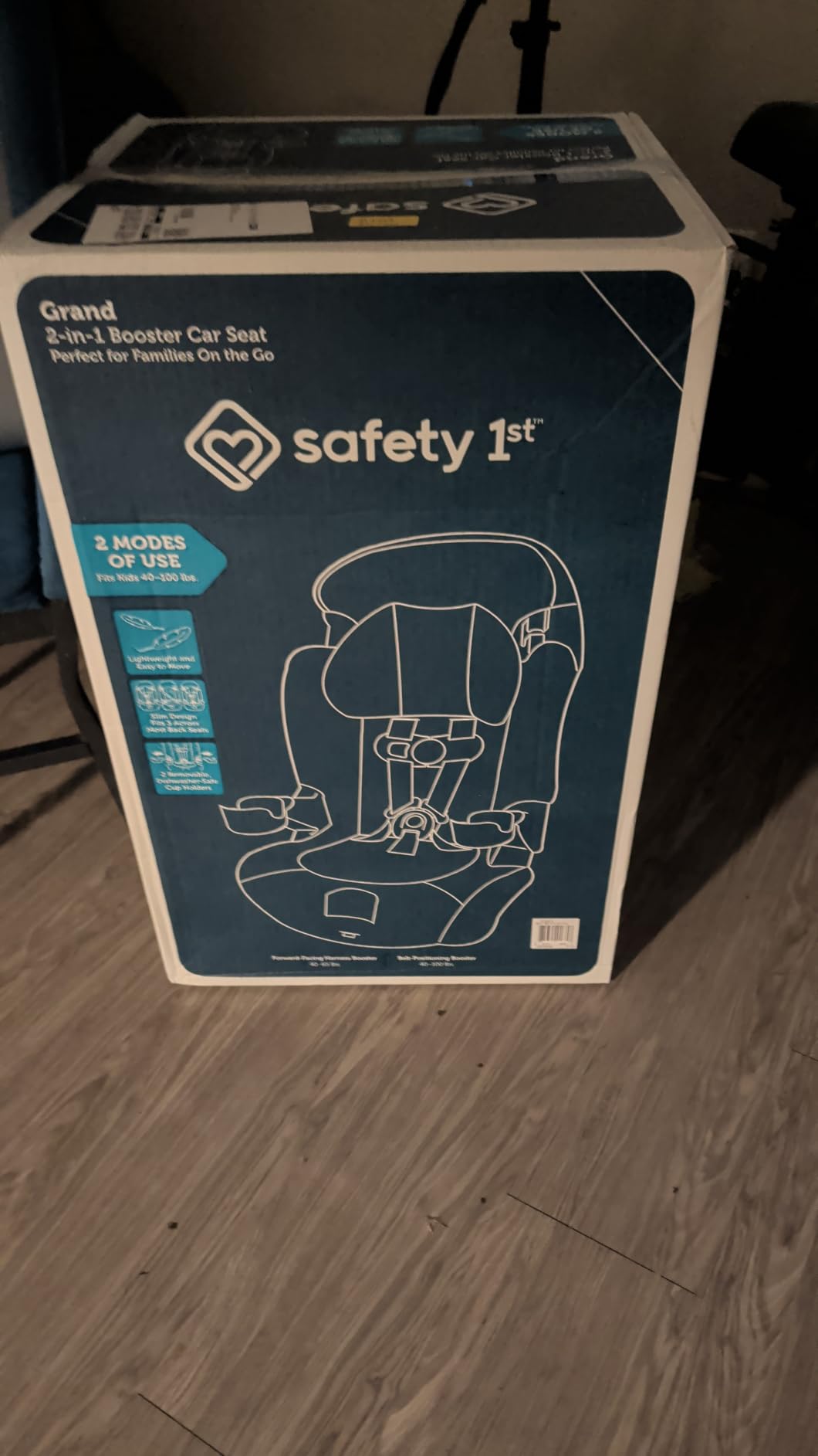 Safety 1st Grand 2-in-1 Booster Car Seat, Converts from High Back to Belt-Positioning Booster, High Back Seat for Kids 40-65, and Belt-Positioning 40-100 Pounds, Old Soul customer photo 1