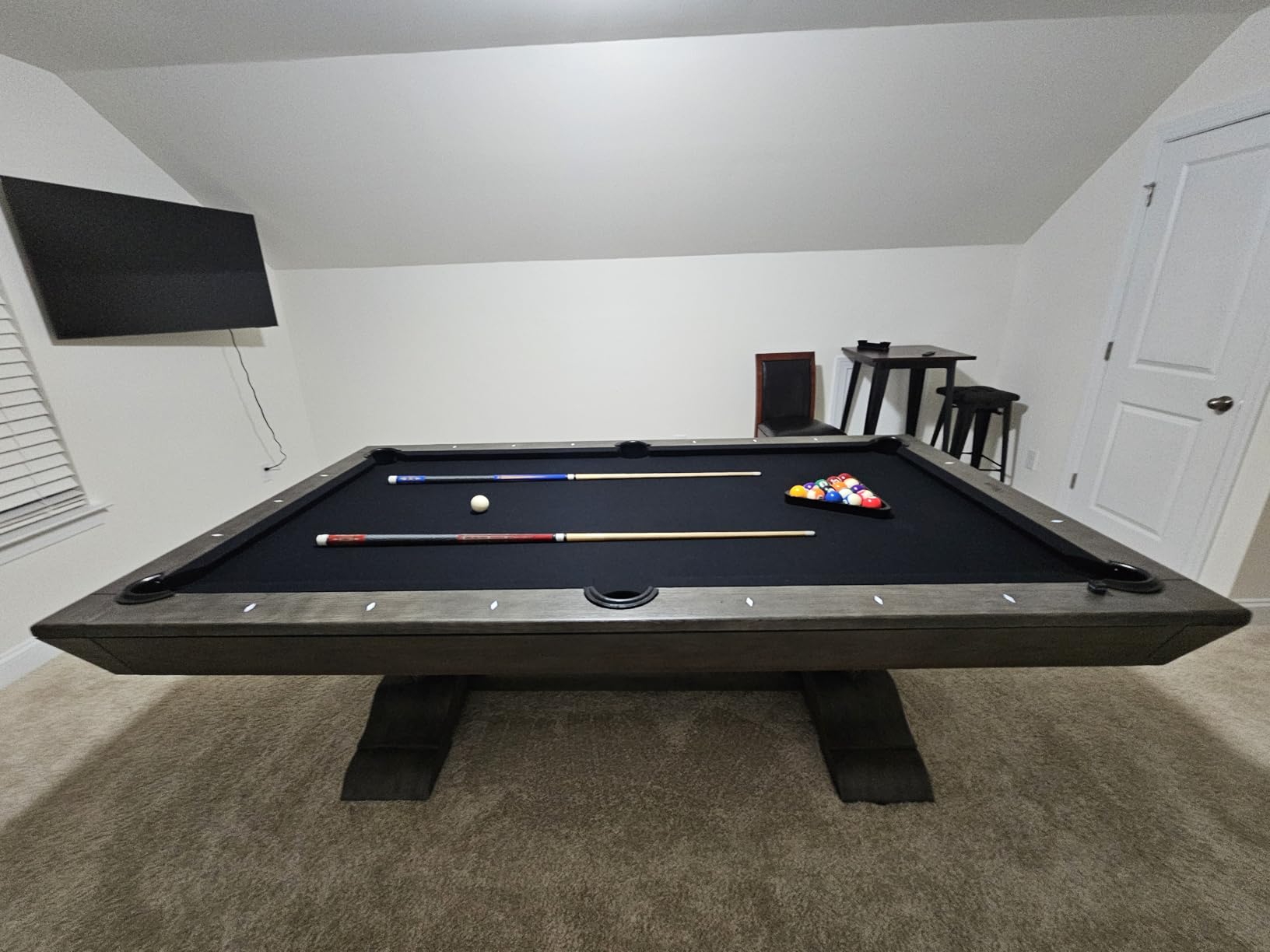 Nixon Billiards - Birdy Slate Billiard Pool Table- Grayson Grey - 7ft and 8ft - Whiteglove customer photo 1