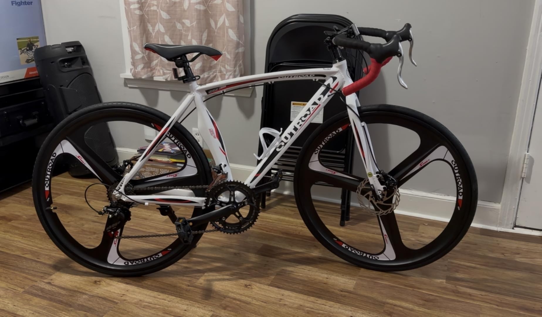 Max4out 700C Wheel Road Commuter Bike, 14 Speed Shifter, Dual Disc Brakes Racing Bicycle with Light Aluminum Alloy Frame for Adult Men and Women customer photo 1