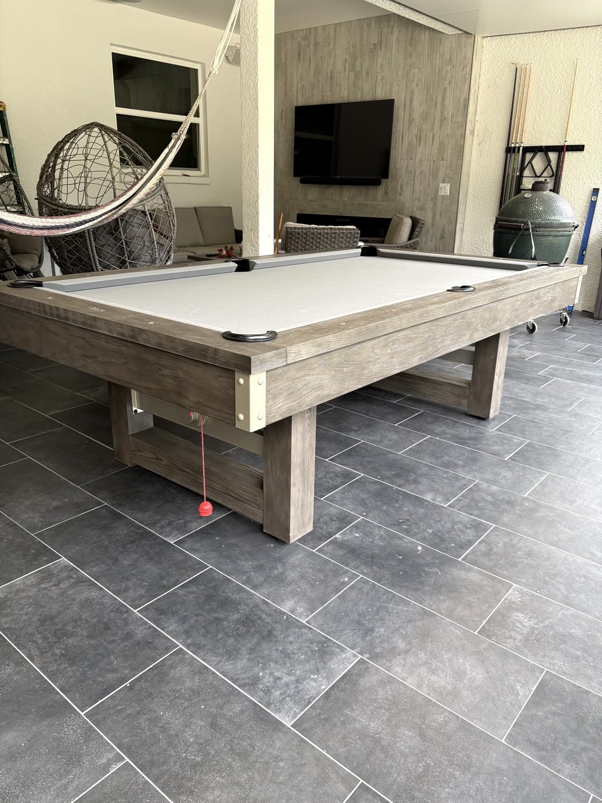 Nixon Billiards - Bryant Slate Billiard Pool Table - Grayson Grey (Metal Leg) - 7FT and 8FT customer photo 1