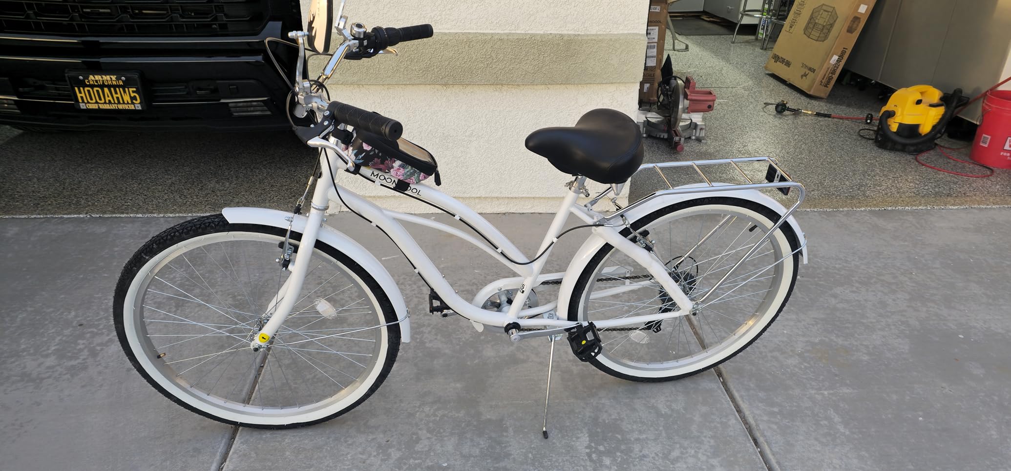 Beach Cruiser Bike for Women and Men, 24/26 Inch 7-Speed Adult Bicycle | Step-Through or High-Bar Frame, Rear Rack, Full Fenders, Kickstand, Adjustable Comfort Seat, 350 lb Capacity, Classic Cruiser customer photo 1