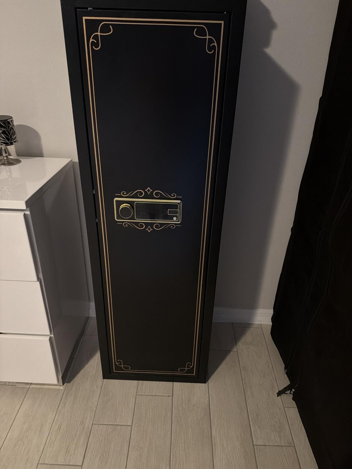 Karini 12-15 Biometric Gun Safe for Rifles, Heavy-Duty Cold-Rolled Steel, Large Rifle Safe with Adjustable Gun Rack, Removable Shelf - Quick Access Long Gun Safe, Gun Cabinets for Rifles and Shotguns customer photo 2