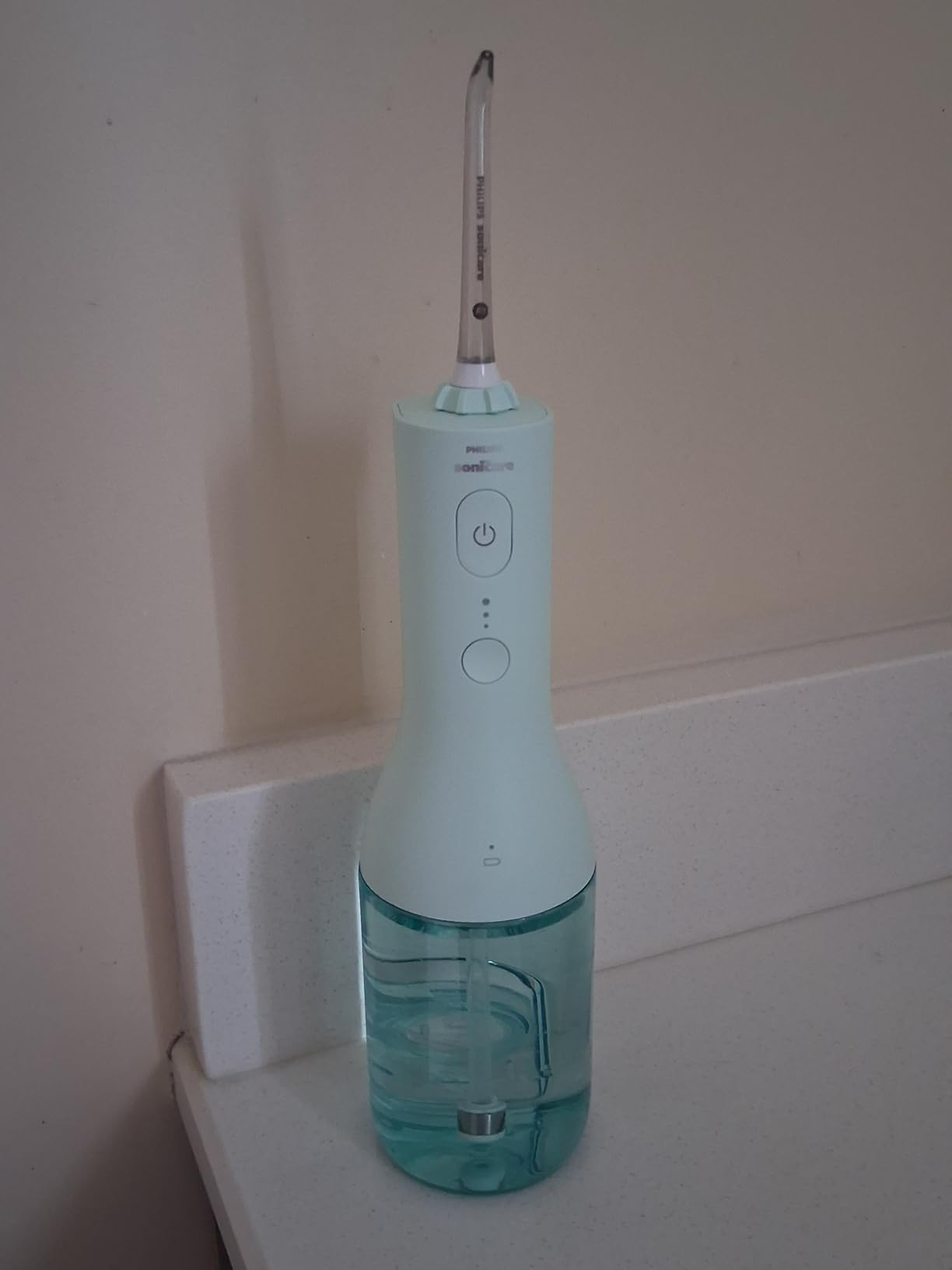 Philips Sonicare Water Flosser Cordless - Rechargeable Power Dental Waterflosser for Teeth, Portable Oral Irrigator with 3 Intensity Settings, 360° Rotating Nozzle - (Mint) customer photo 1