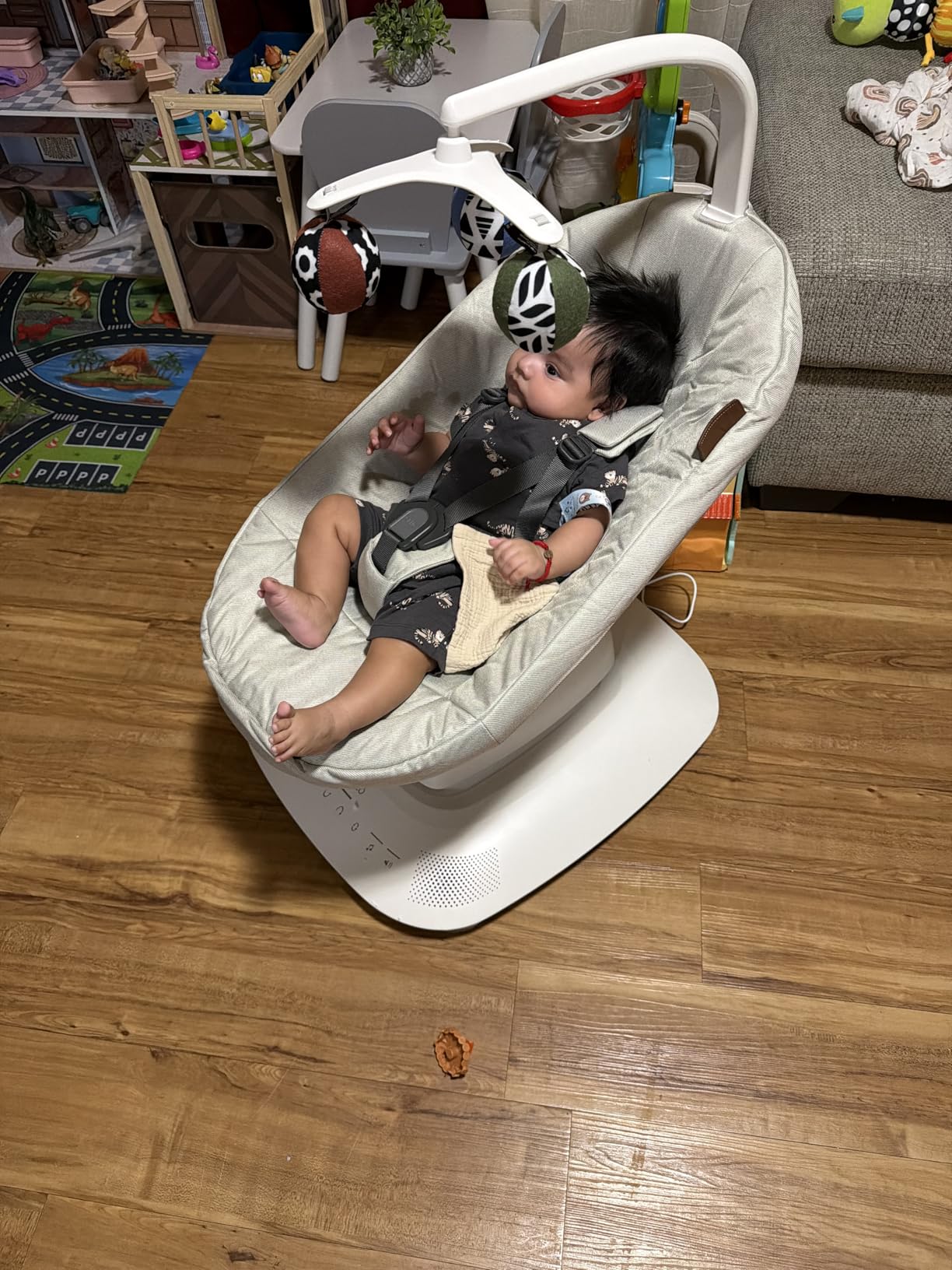 UPPAbaby Mamaroo Smart Swing with MotionSync & Newborn Insert - Charlie customer photo 1