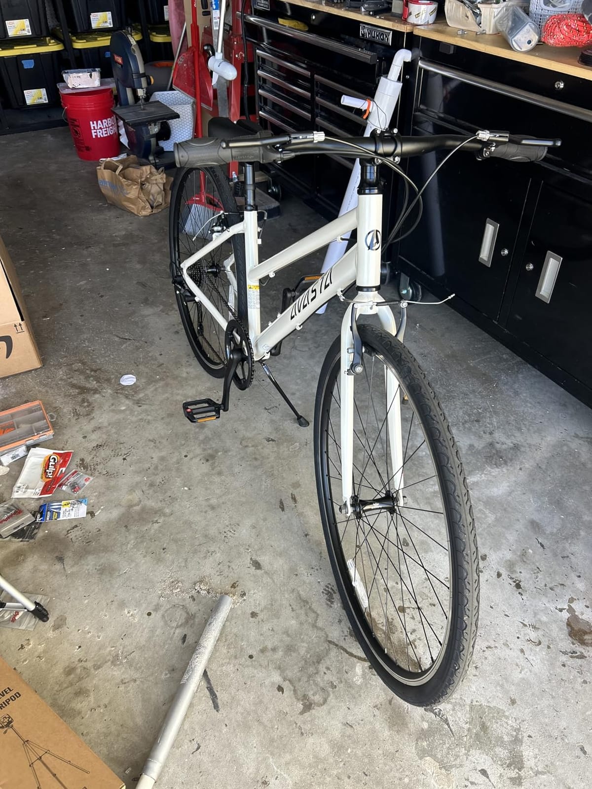 Populus 700C Road Bike for Women with Kickstand, 15 17 Inch Lightweight Step Through Aluminum Alloy Frame, 7-Speed Drivetrain, Multiple Colors customer photo 2