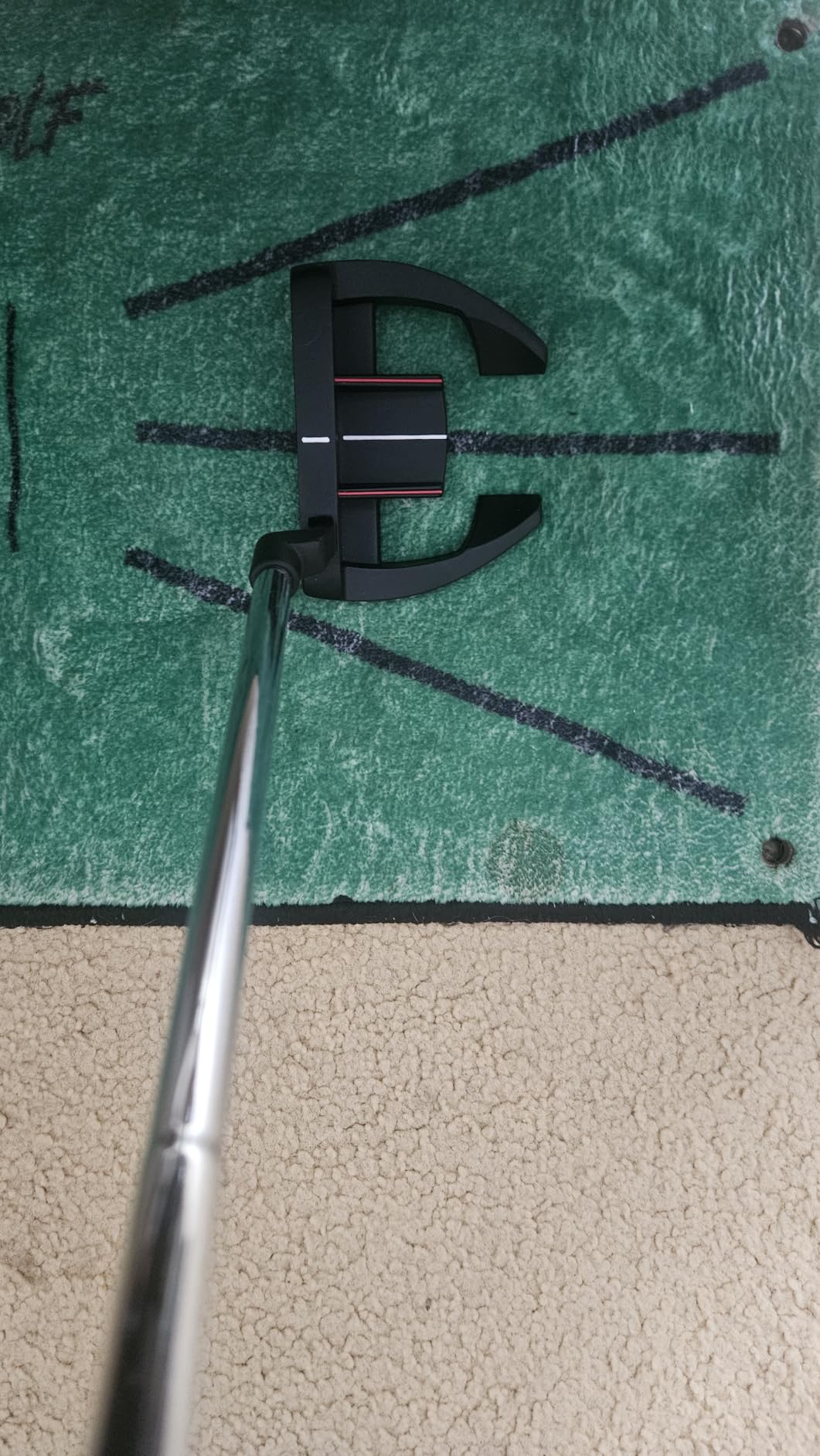 PGM Golf Putter for Men and Women - Anti-Twist Mallet Design with Alignment Guide & Stepped Shaft - Low Center of Gravity for Smooth, Accurate Putts - Right & Left Handed customer photo 1