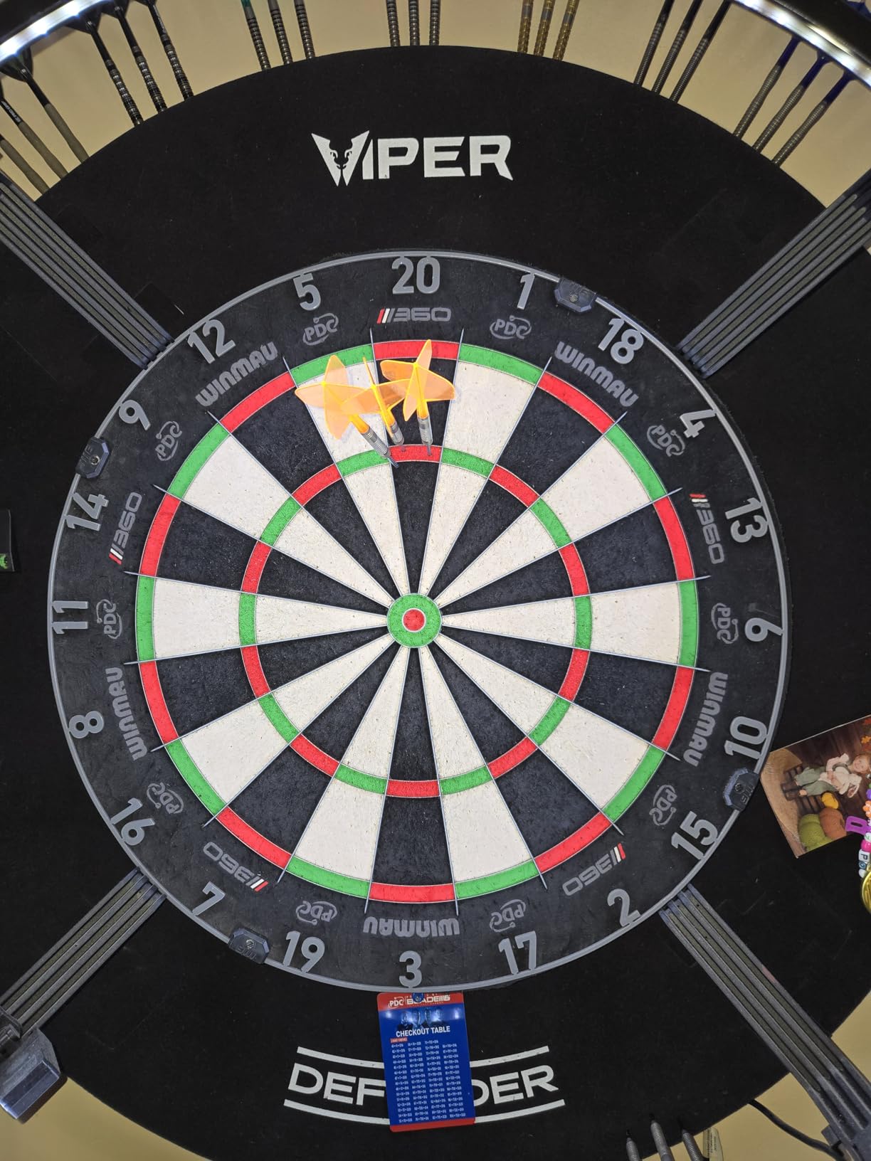 WINMAU Blade 360 Dartboard - PDC Professional Board - Full Rotation System | Triple Core Technology, 360° Symmetrical Design & Ultra-Thin Wiring customer photo 1