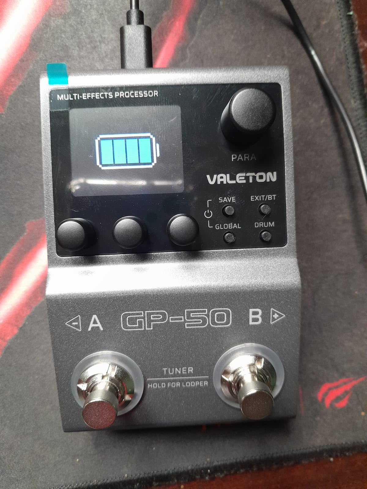 Valeton GP-50 Multi-Effects Processor | NAM & IR Loader with 100+ HD Effects, 9 Simultaneous Modules, BT App Control, 100 Patch Slots for Guitar/Bass(Plus 1 Additional 15CM TRS Cable By Volktone) customer photo 2