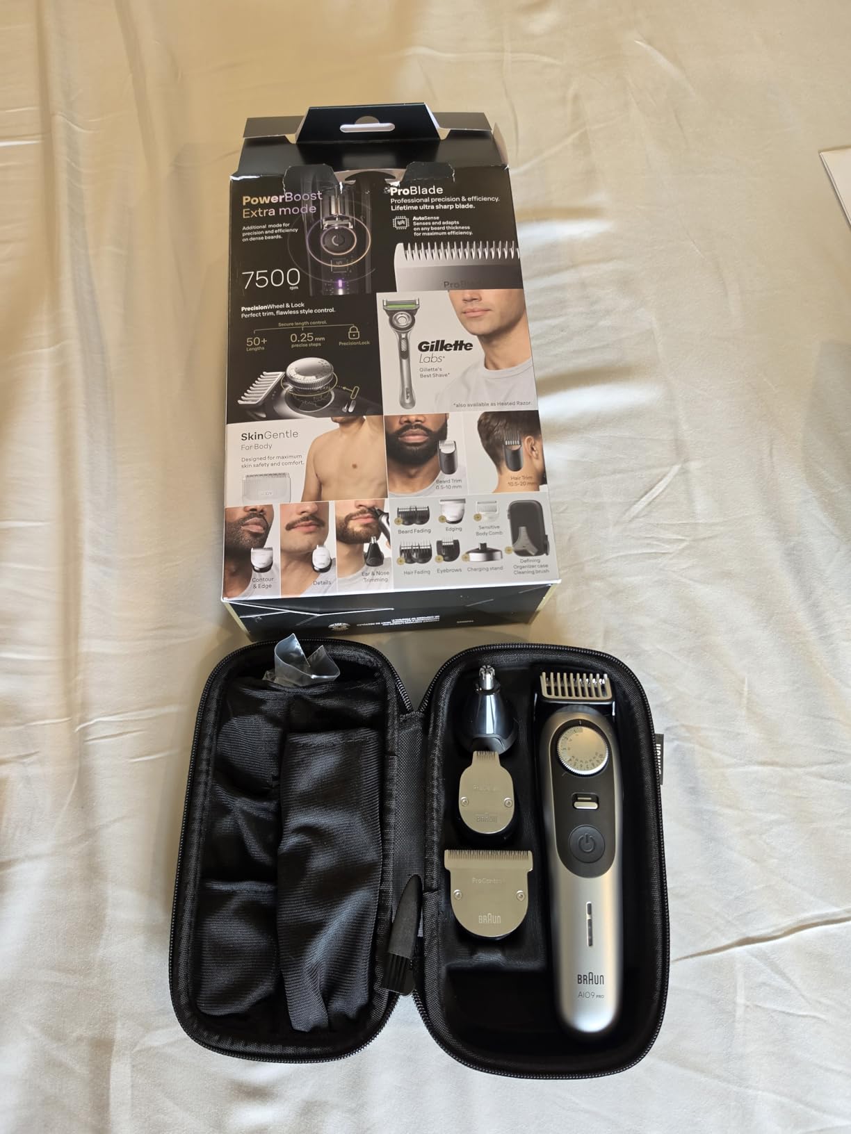 Braun All-in-One Series 9 PRO Men's Electric Beard Trimmer, Hair Clipper, Shaver & Razor for Face, Hair & Body, AIO 9570 with Gillette Labs Razor, Cordless customer photo 1