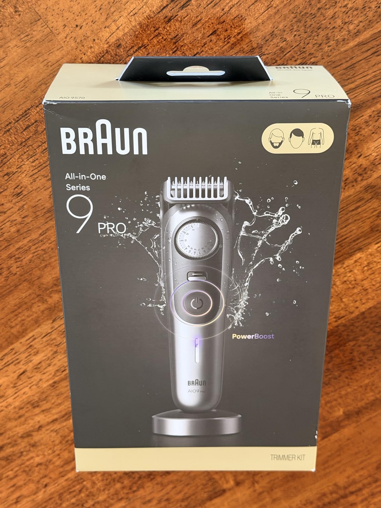 Braun All-in-One Series 9 PRO Men's Electric Beard Trimmer, Hair Clipper, Shaver & Razor for Face, Hair & Body, AIO 9570 with Gillette Labs Razor, Cordless customer photo 2
