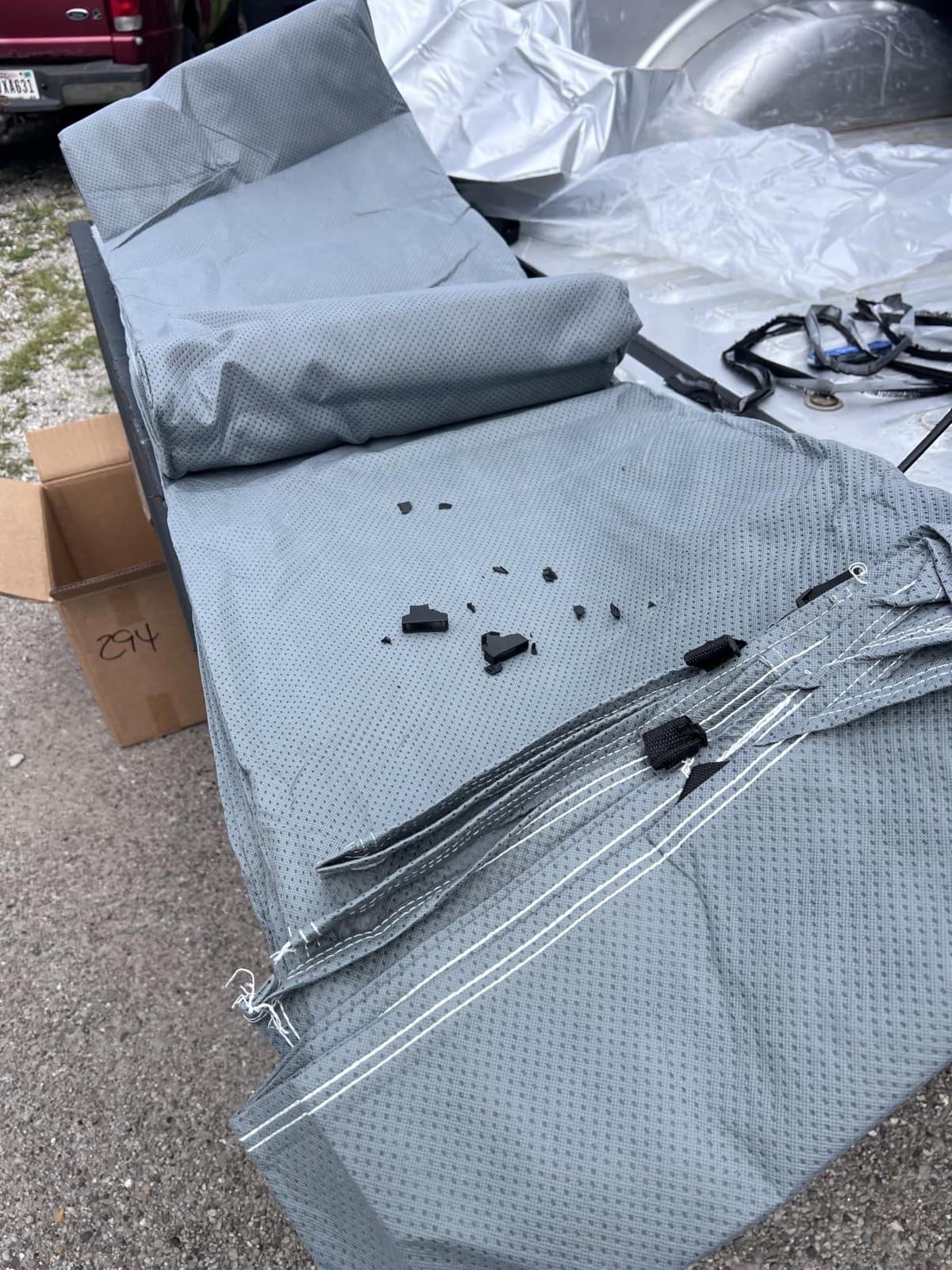 Heavy Duty RV Roof Cover - Waterproof Top Only Tarp for Travel Trailer | All-Weather Winter Snow Protection, Windproof & UV Resistant for 5th Wheel, Class A B C Motorhome, Truck Camper customer photo 2