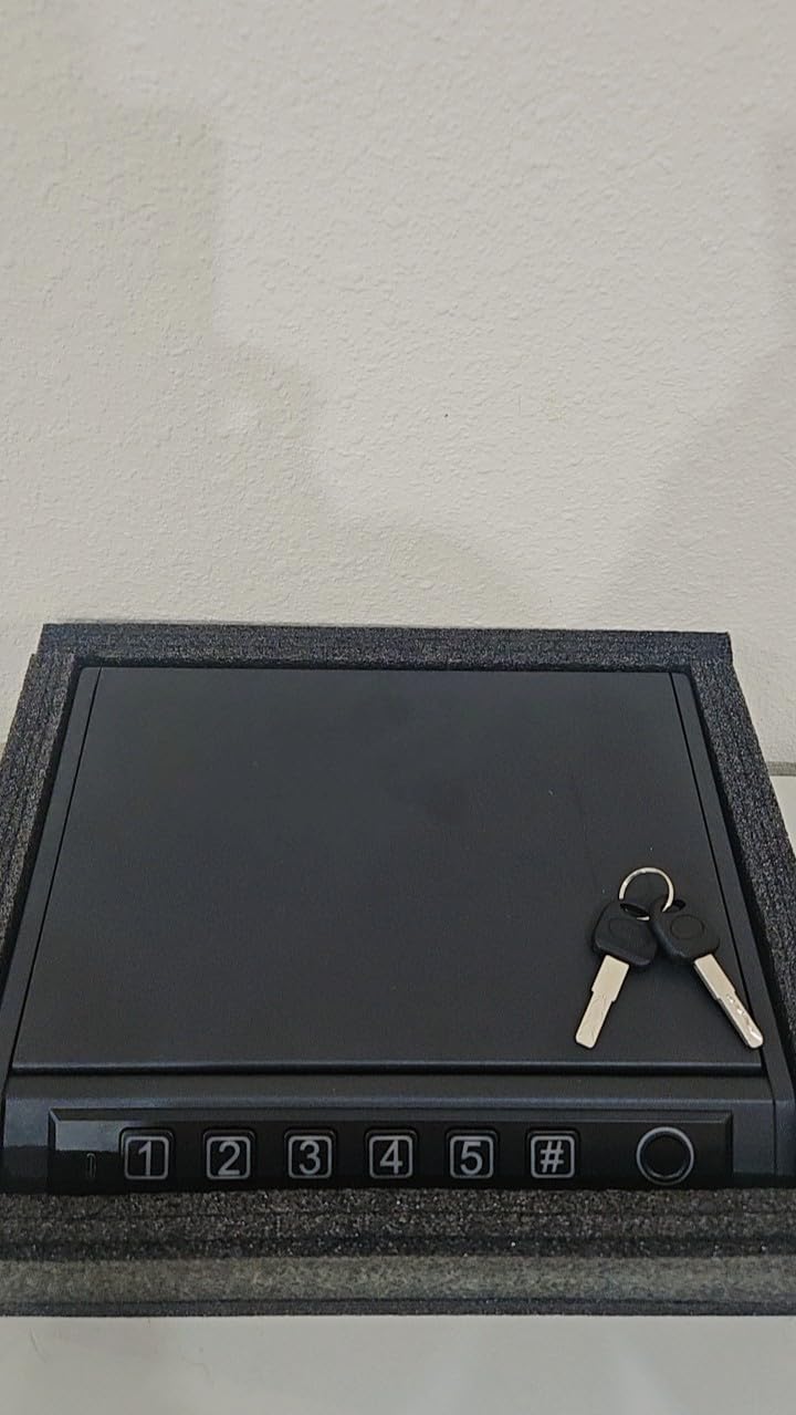 Biometric Gun Safe for Handguns, Pistol Safe Fits 2-3 Handguns | Fingerprint Car Gun Safe, Quick Access, LED Light, Stealth Mode, Carbon Steel, Security Cable, Portable Lock Box, Nightstand customer photo 2