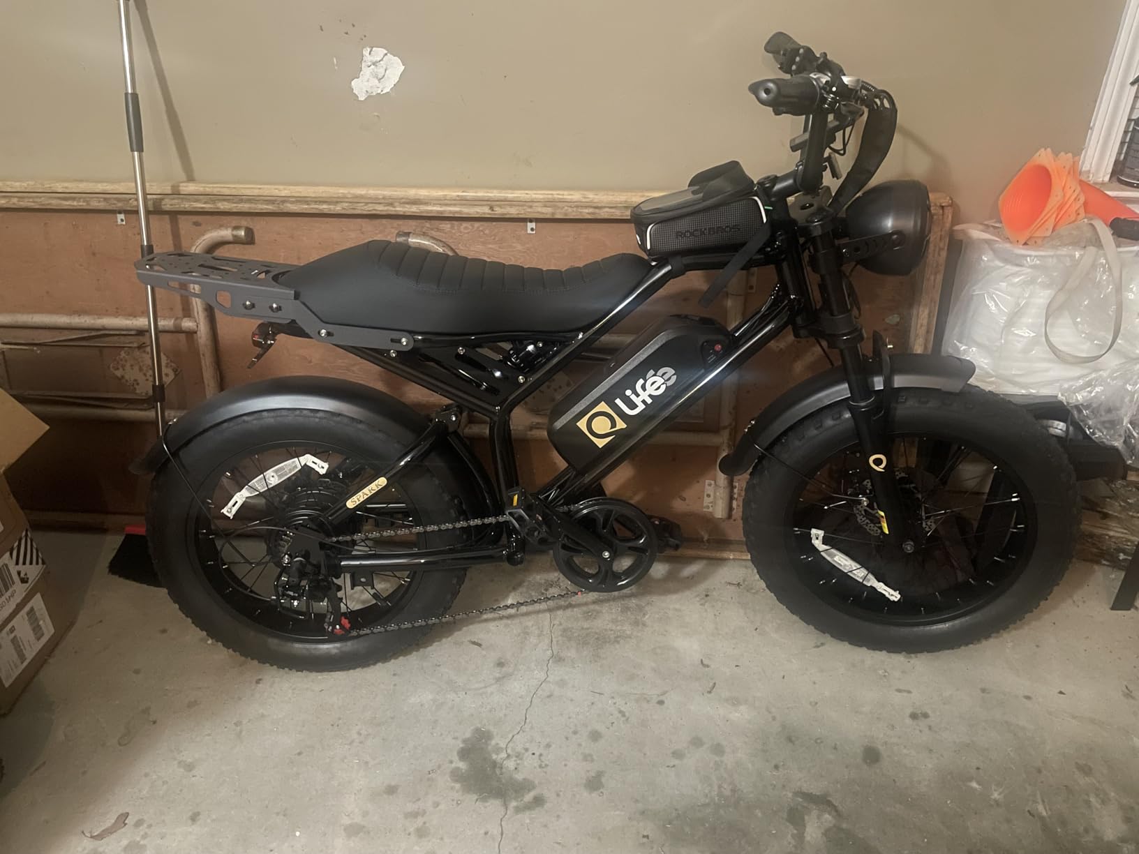Qlife Racer Electric Bike for Adults - 21-Speed Mountain Lightweight Ebike with Peak 1000W Brushless Motor, 48V 375Wh Removable Battery, 26X2.1 Tire Step Over E-MTB, Up to 40 Miles Range customer photo 2