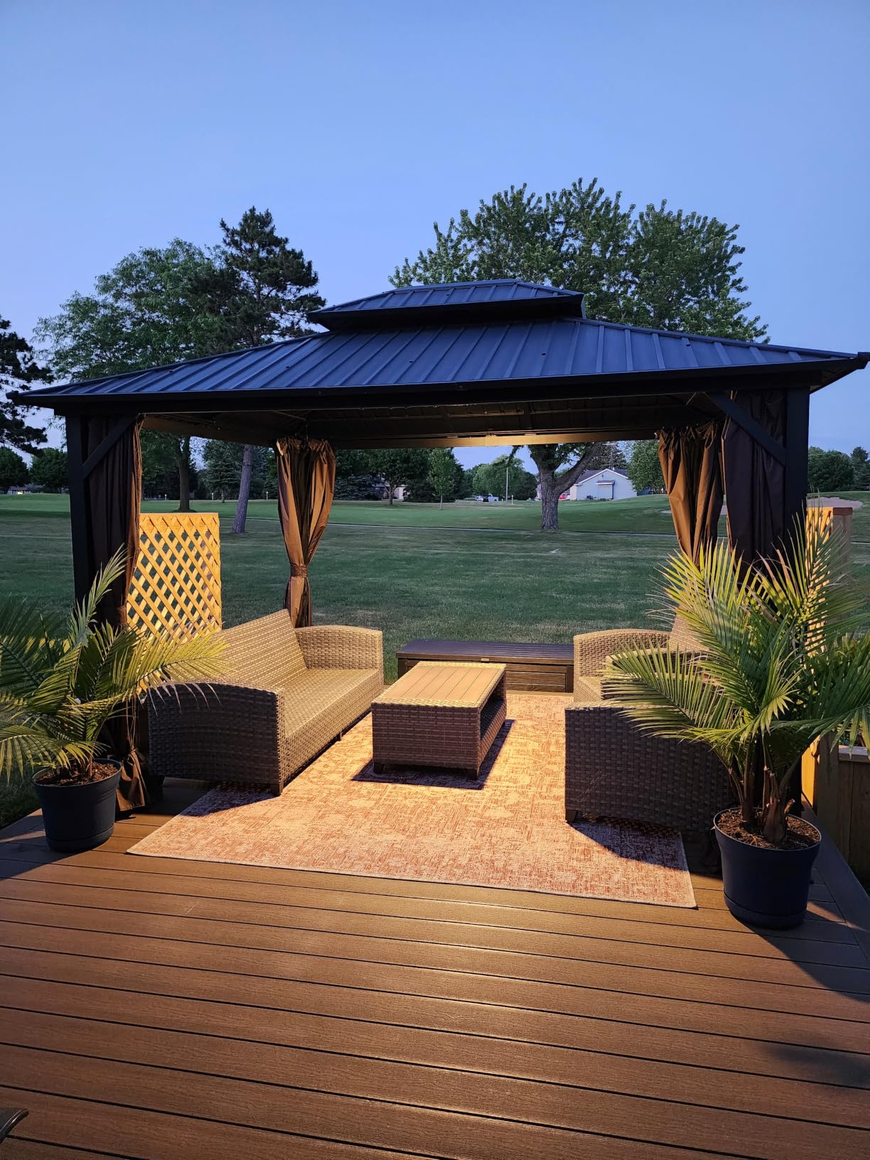 Orison Outdoor Ceiling Fans with Lights for Patio, 24