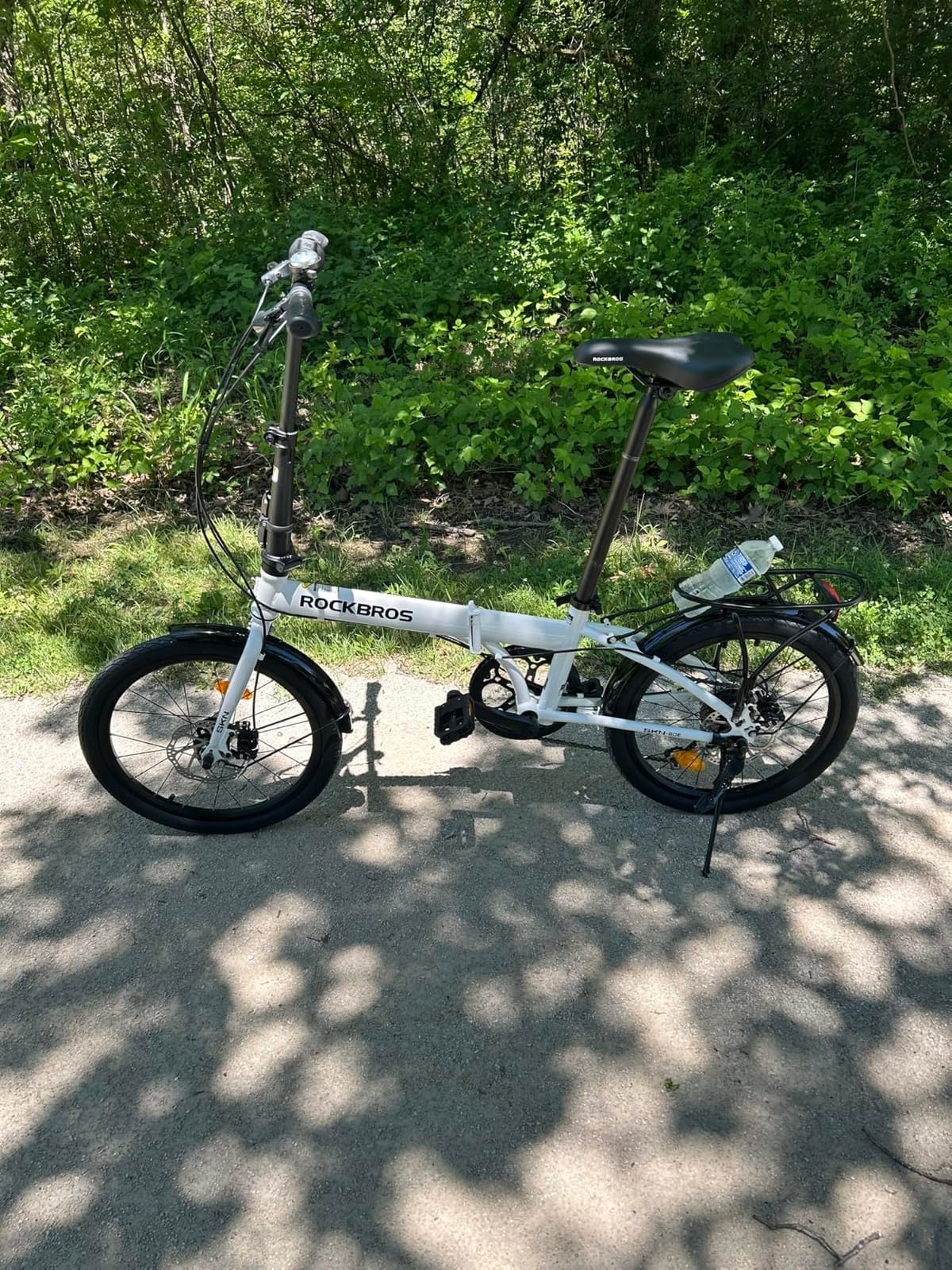 ROCKBROS SKN 20-Inch Folding Bike, 7-Speed, Disc Brakes, Rear Rack | Steel Frame customer photo 2