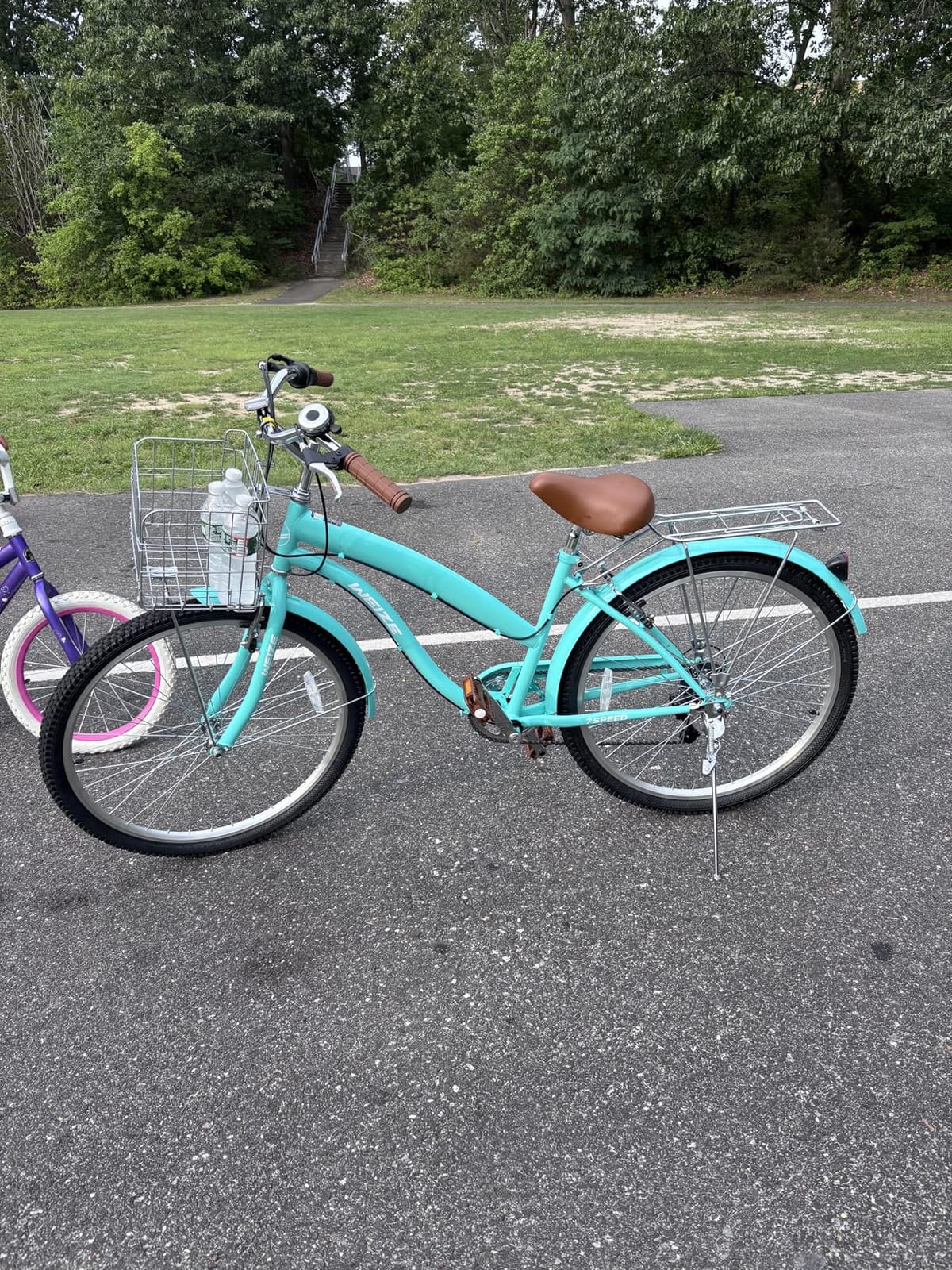 WEIZE Beach Cruiser Bike, 26 inch Commuter Bicycle for Adult Men and Women, High-Carbon Steel Front & Rear Fenders, Comfortable City Bikes with Rear Rack, Ergonomic Upright Design, Multicolor customer photo 1