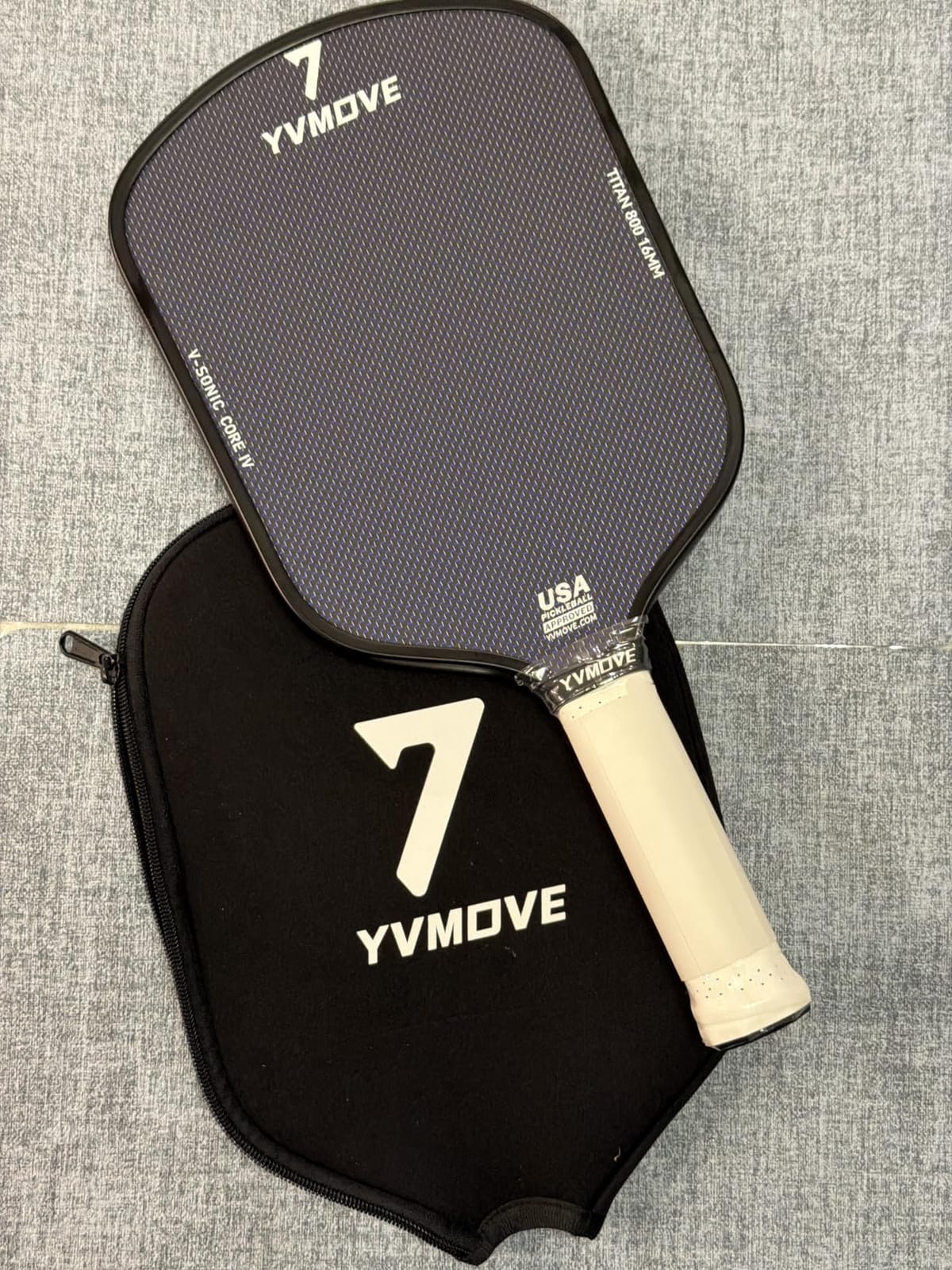 Pickleball Paddles | USAPA Approved | Raw Carbon Fiber Face | Max Control & Effortless Power | 16MM Core Anti-Shock | Intermediates to Pros customer photo 1