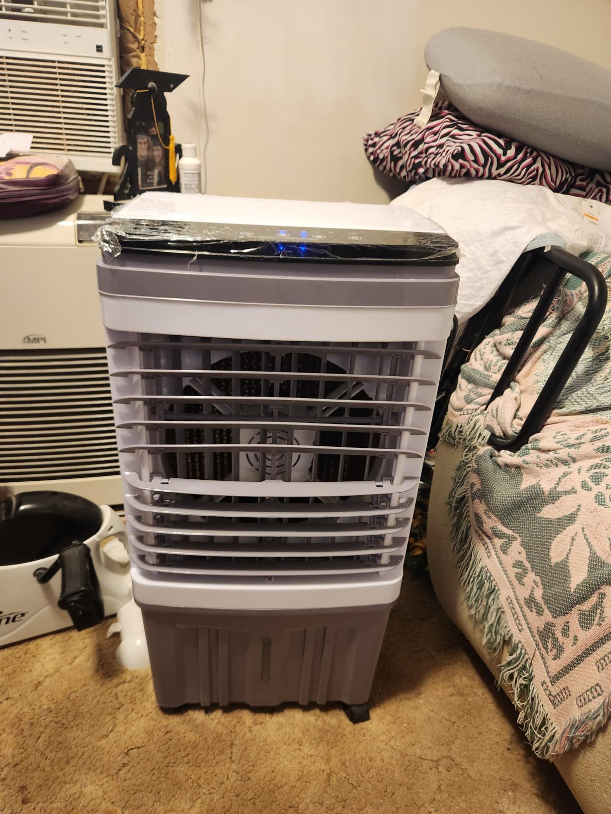 Portable Air Conditioner, 3000 CFM Swamp Cooler & Evaporative Air Cooler | 6.87 Gal Water Tank, 3 Speeds & 4 Modes, 120° Oscillation with 15H Timer for Home, Bedroom, Kitchen & Indoor Cooling customer photo 2