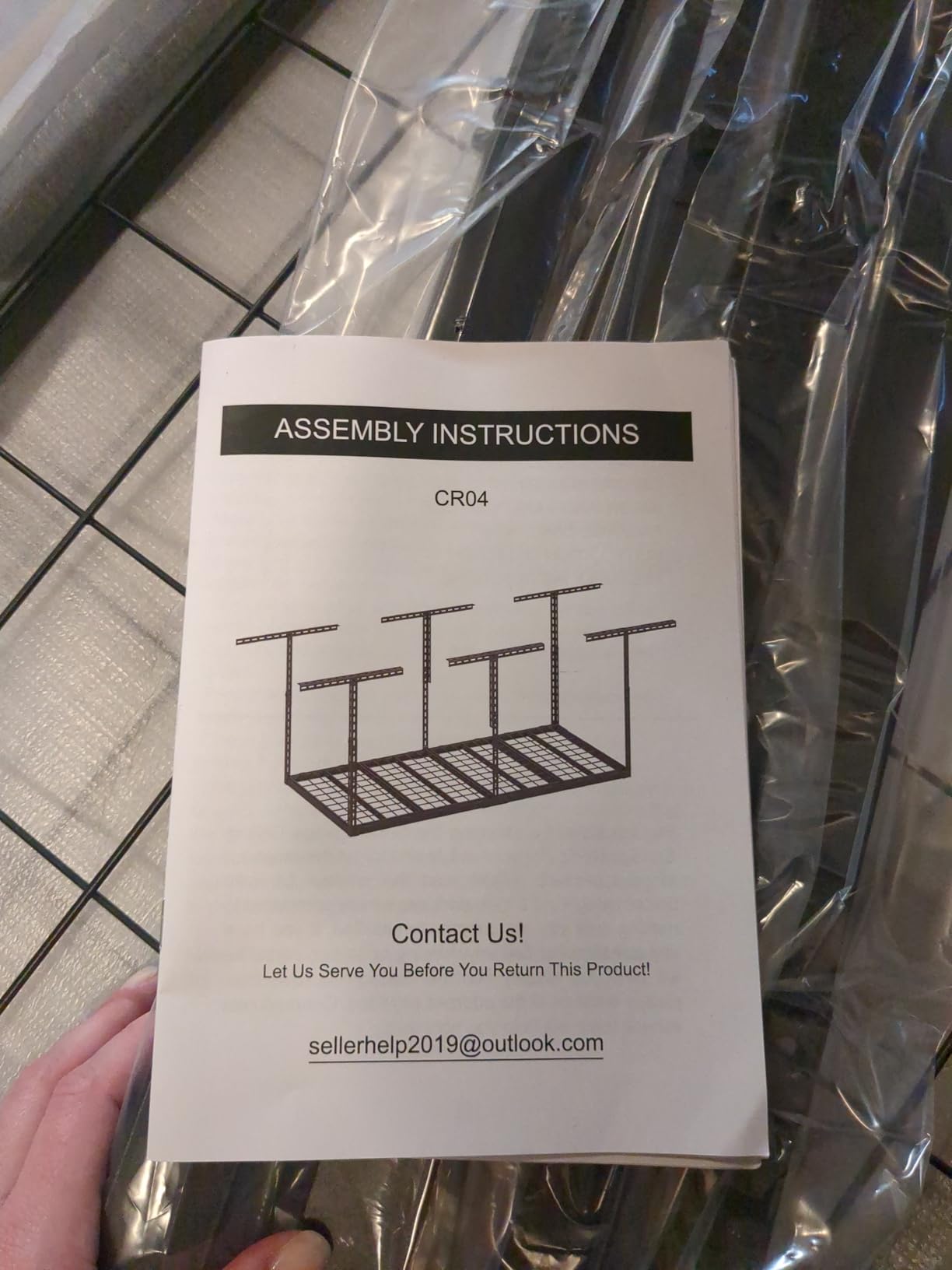 3x8 FT Overhead Garage Storage Rack, 26