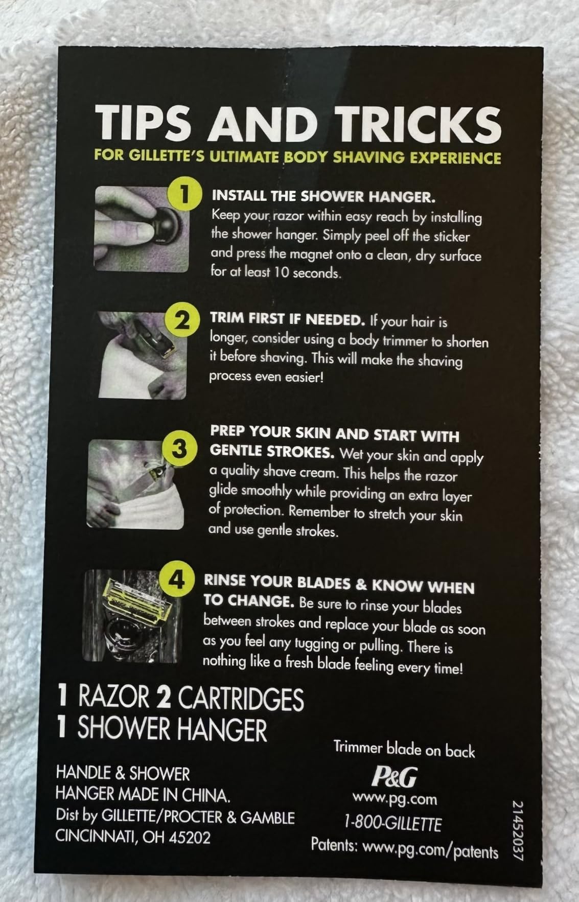 Gillette Labs Body + Intimate Razor For Men, Handle + 4 Blade Refills, Travel Cover customer photo 2