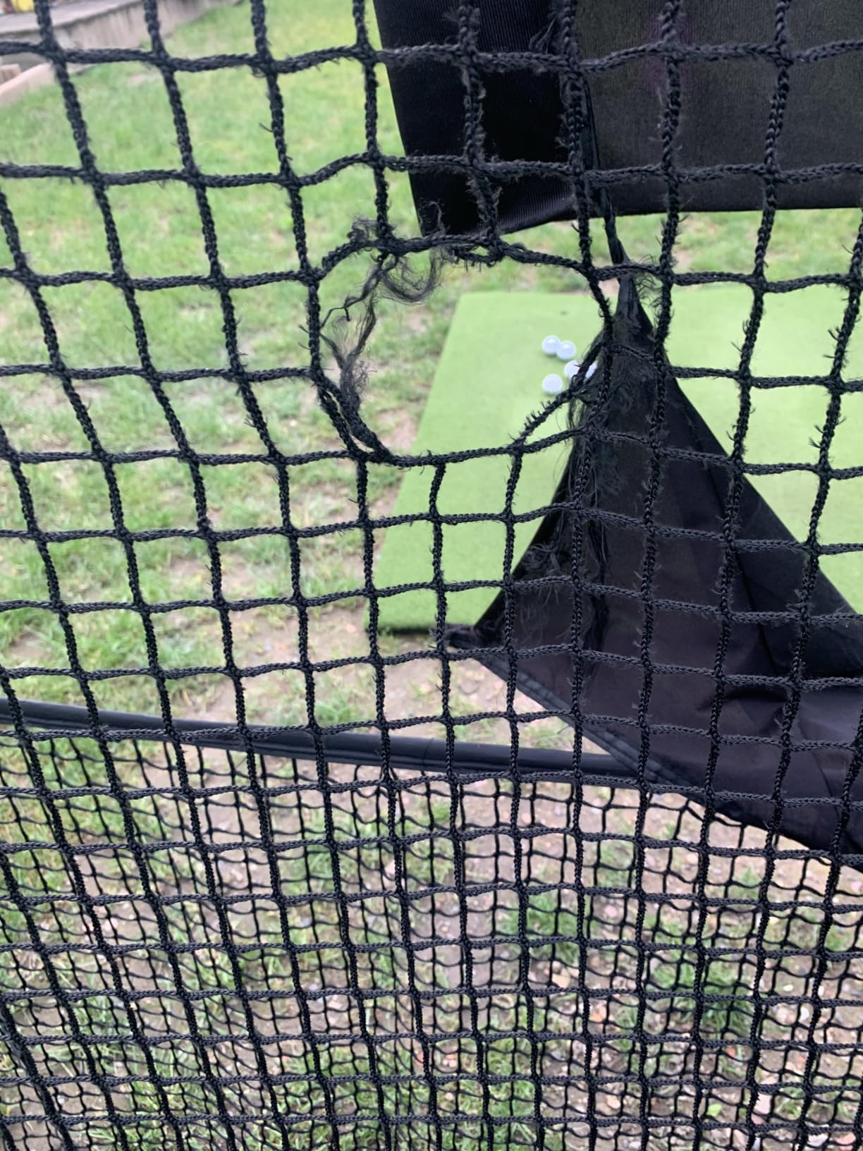 Golf Practice Net 10x8FT Driving Hitting Net & Simulator Cage | Backyard Outdoor, Indoor Golf Simulator, Real Ball Practice, Impact Screen, Ball Return, Side Barriers, Projection Ready customer photo 1