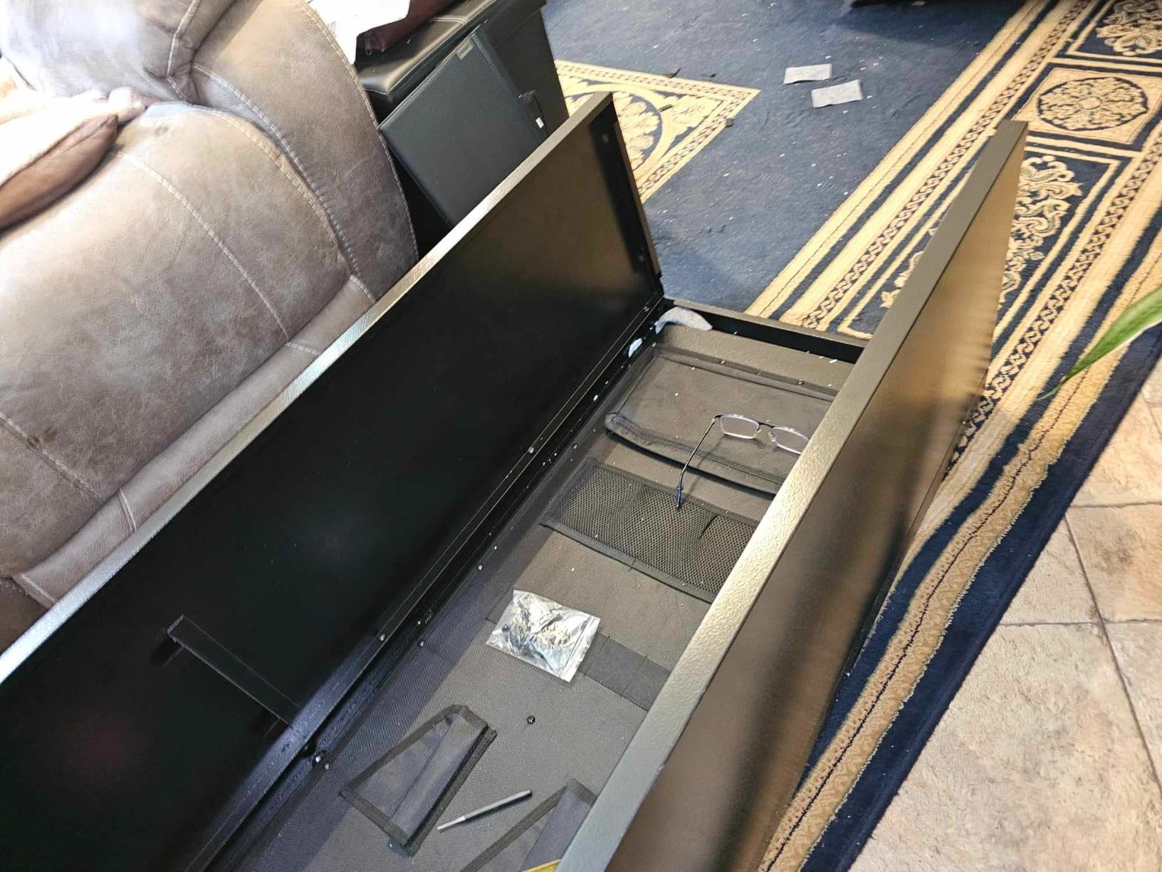 Kaer 12-21 Gun Safe for Rifles and Pistols, Up to 17 Long Rifle Cabinet and 4 Pistols with 3 Gun Racks, Removable Shelf for AR-15, Scoped Rifles, Shotguns, Keypad Lock Mute/Alarm/LED for Home, Garage customer photo 2