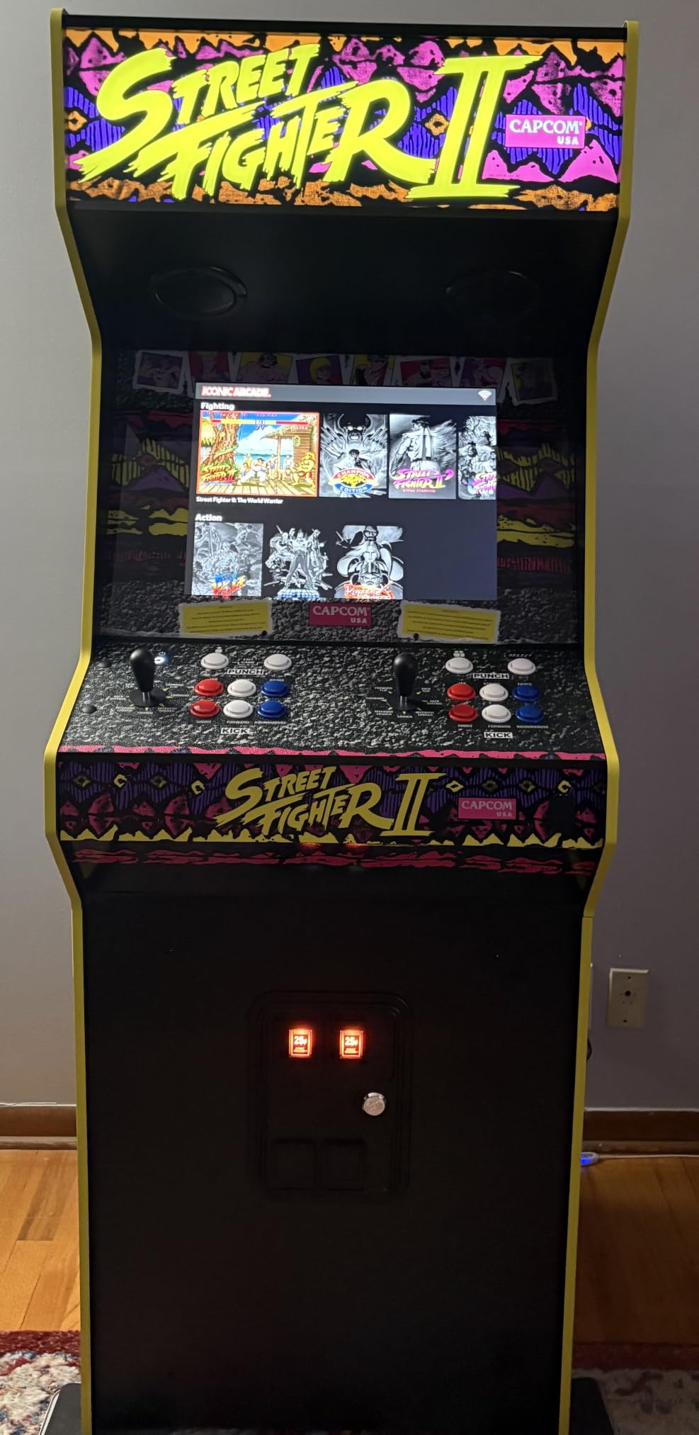 Street Fighter II: The World Warrior XT - Home Arcade Machine | 9/10-Scale Multiplayer Cabinet - 15+ Capcom Games, Raspberry Pi 5, 19.5in Screen, Lighted Marquee & HDMI Out for Game Room customer photo 1