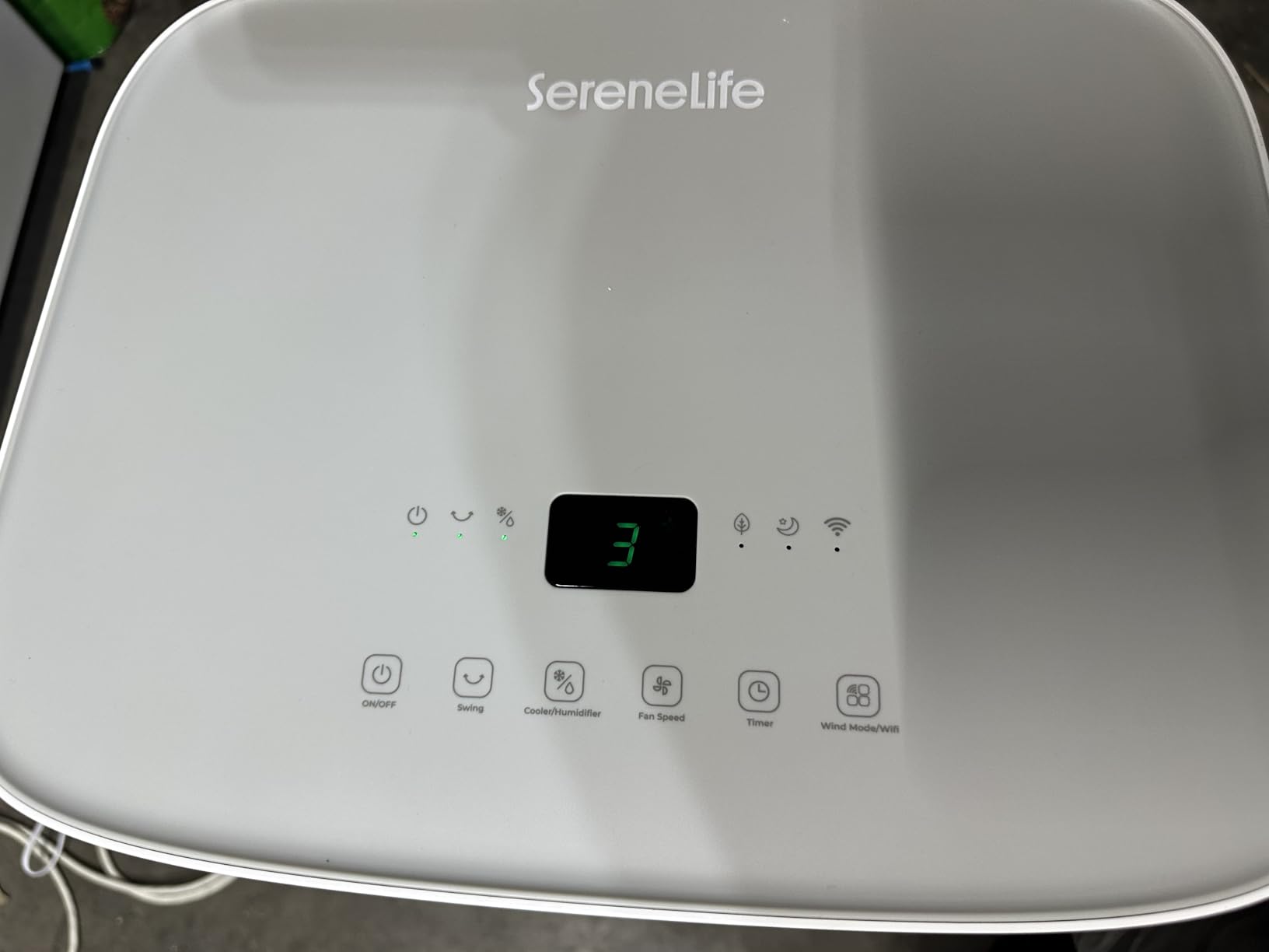 SereneLife Portable Air Cooler with 3200 CFM Power - High-Performance Evaporative Swamp Cooler for Indoor & Outdoor Spaces, 50 L Tank, 60° Oscillation, 12-Hour Timer, Wi-Fi & Remote Control (Black) customer photo 1
