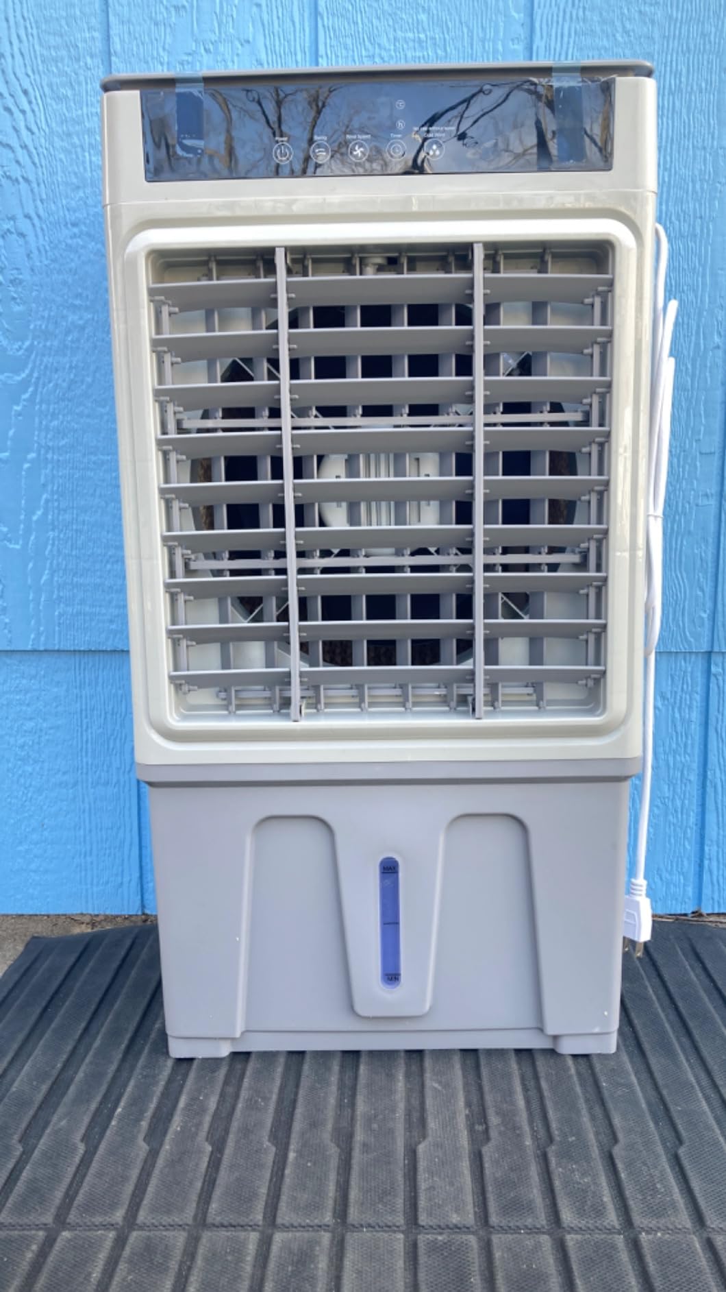 Swamp Cooler, 3600CFM Evaporative Cooler with 8 Gal Water Tank, 3 in 1 Portable Air Conditioners for Room No Window, 100° Swing, Remote, 7H Timer, 4 Ice Box for Home, Garage, Large, Outdoor, White customer photo 2