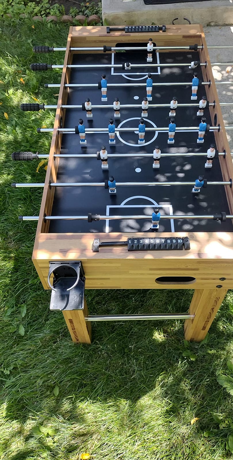 SereneLife 48in Foosball Table, Competition Size Soccer Game Table for Kids and Adults, Home Game Room Arcade Set customer photo 1