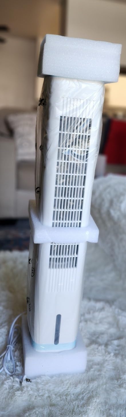 Windowless Portable Air Conditioners w/Dual Tank for 24H Cooling 600Sq.ft, 6 Ice Packs, 4 Modes&3 Speeds Swamp Cooler, 12H Timer 26Ft Remote, 120°Swing Evaporative Air Cooler for Room Bedroom customer photo 2