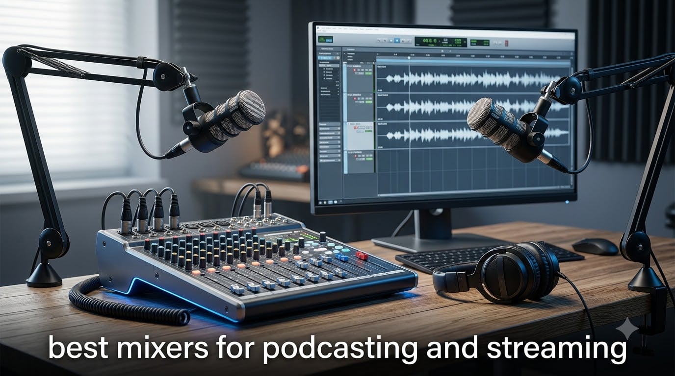 best mixers for podcasting and streaming