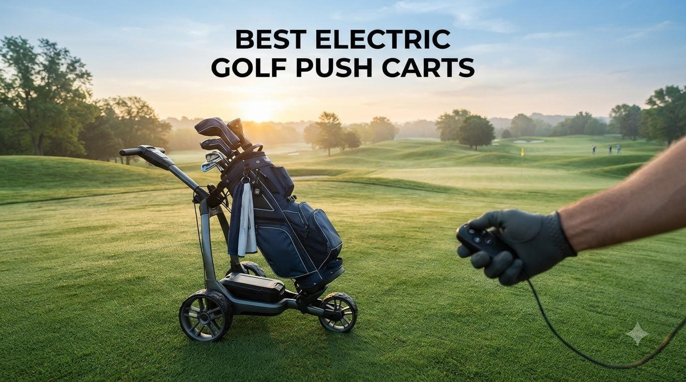 best electric golf push carts