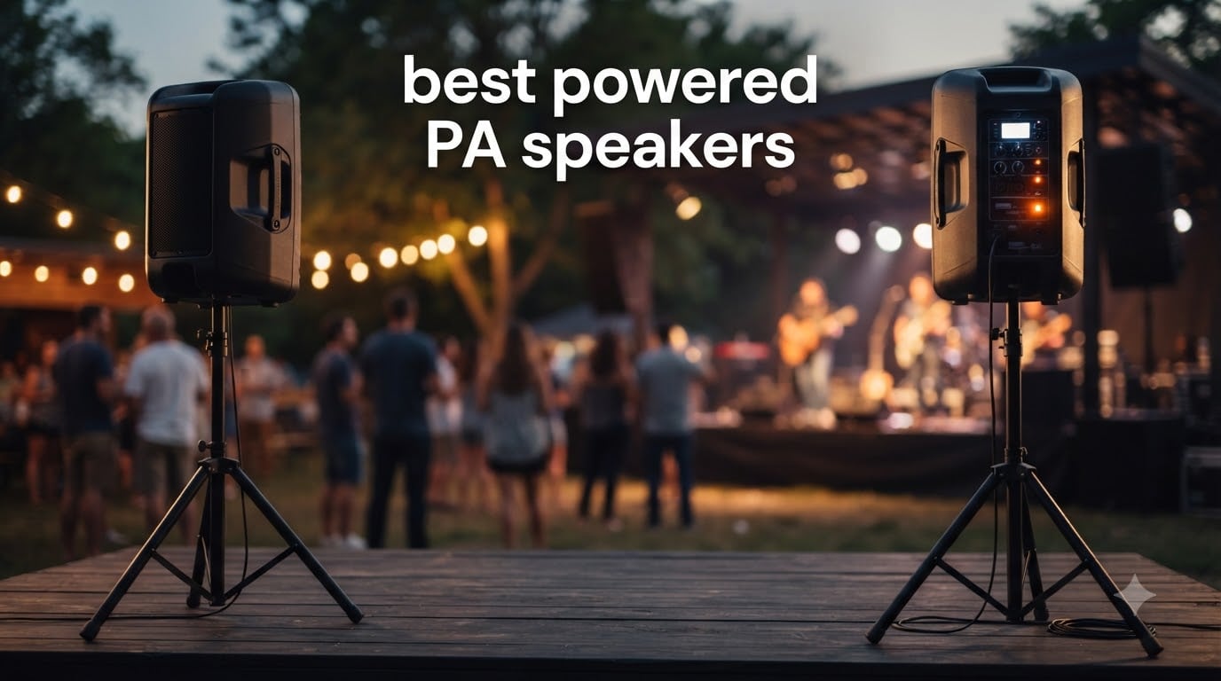 best powered PA speakers