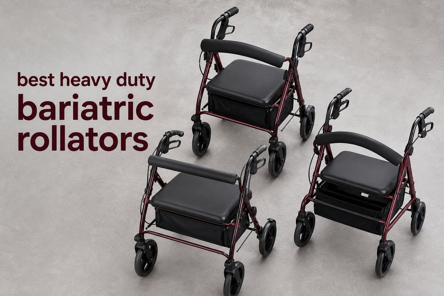 best heavy duty bariatric rollators
