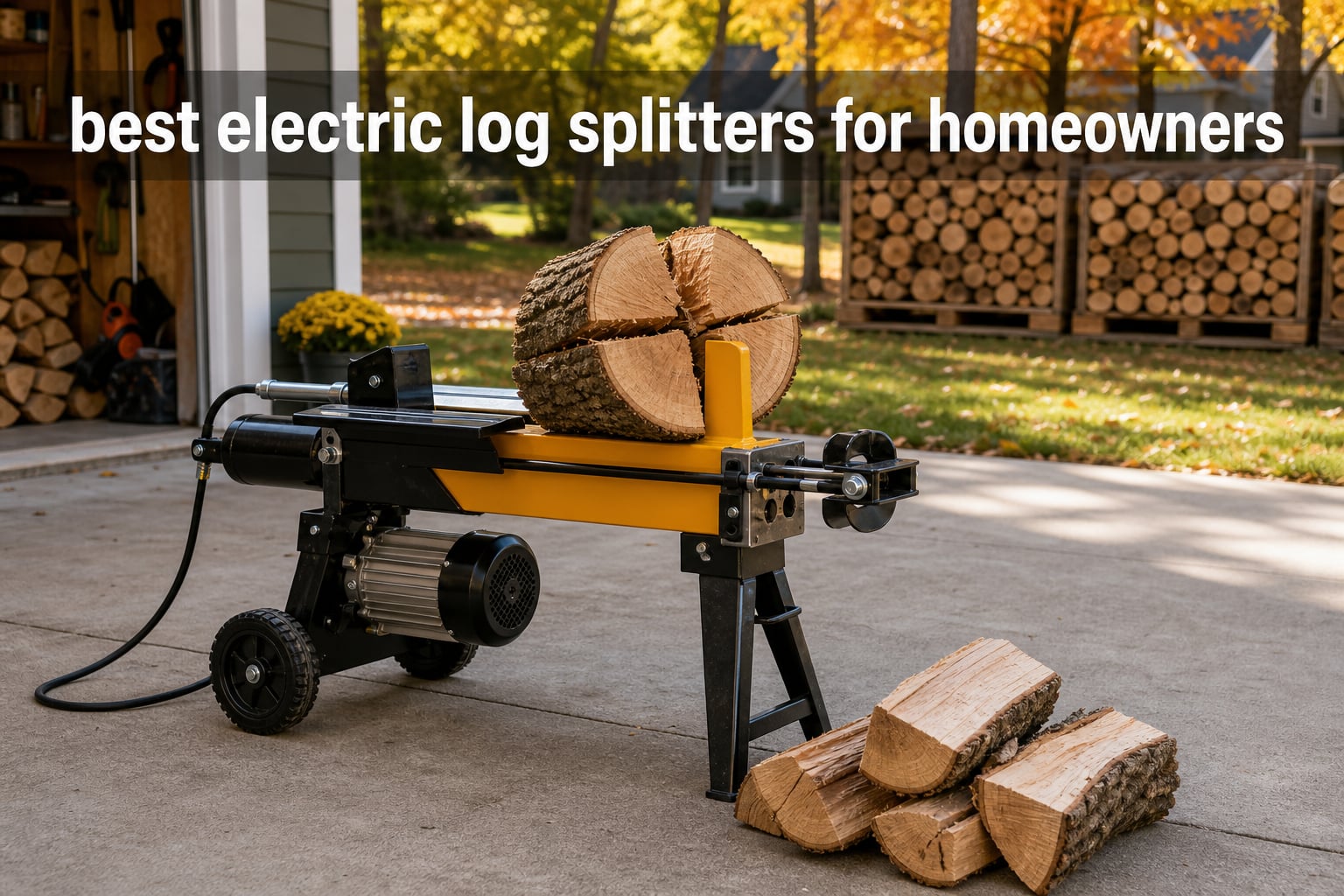 best electric log splitters for homeowners