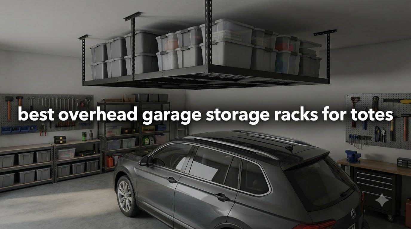 best overhead garage storage racks for totes