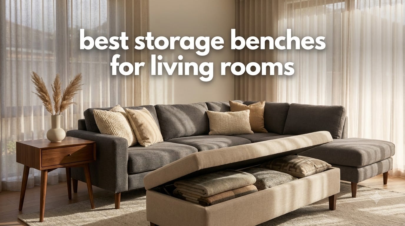best storage benches for living rooms