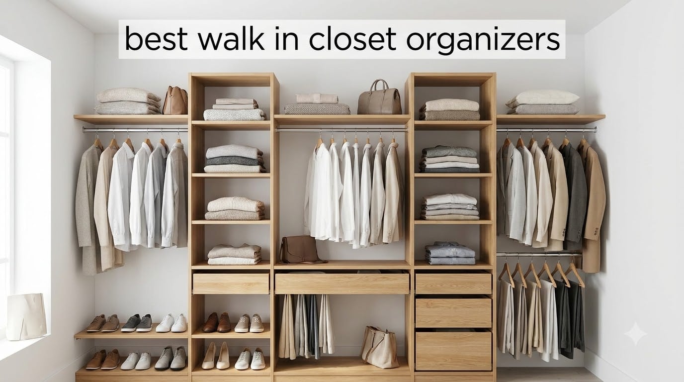 best walk in closet organizers