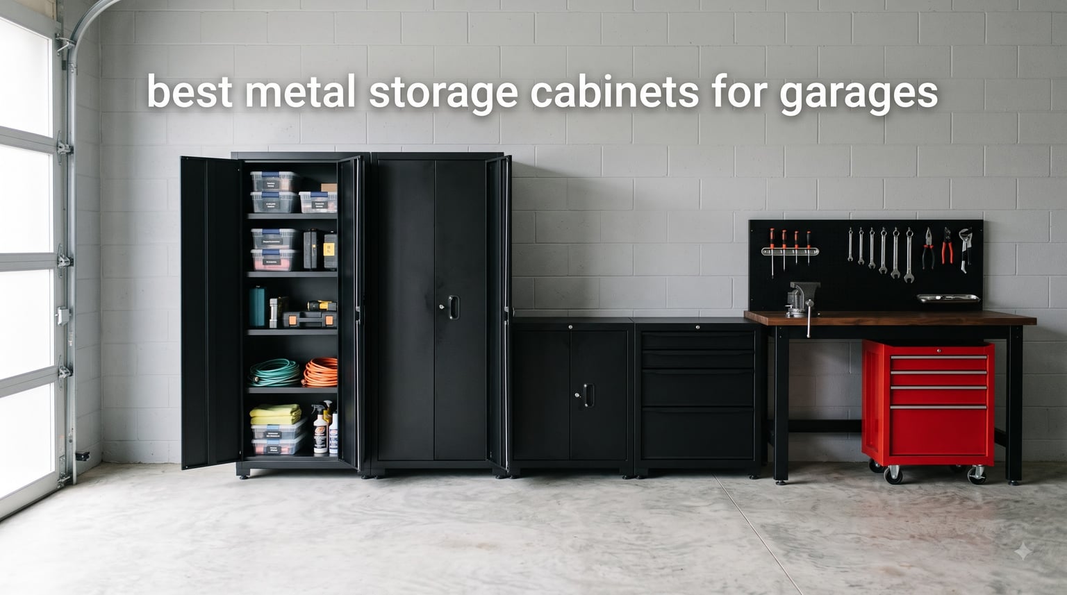 best metal storage cabinets for garages
