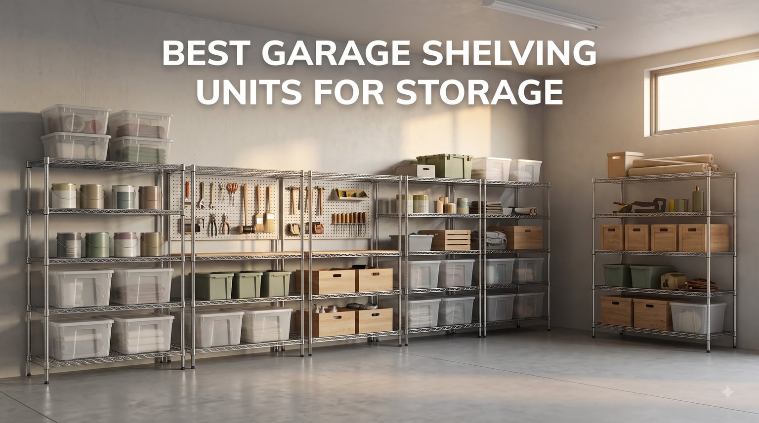 best garage shelving units for storage