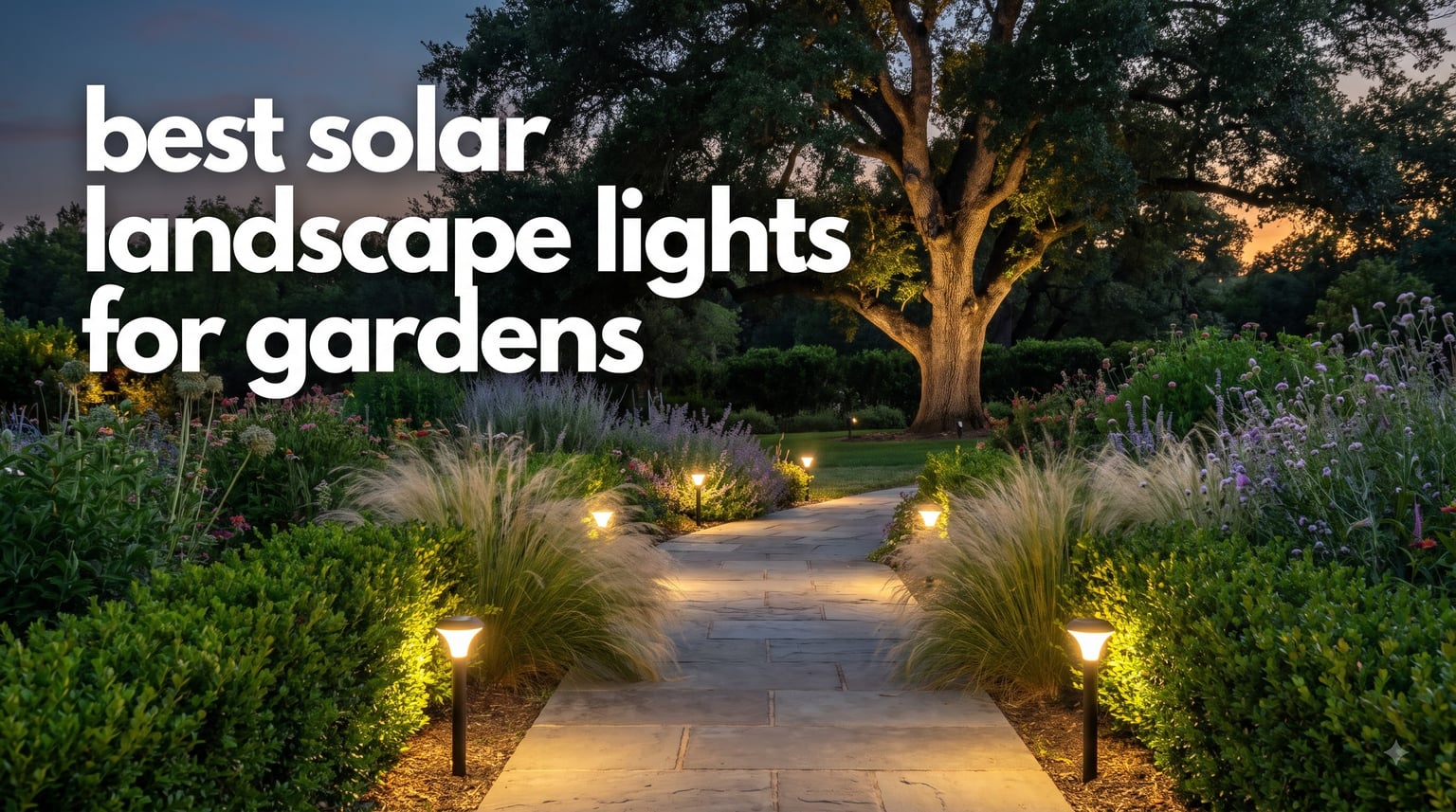 best solar landscape lights for gardens