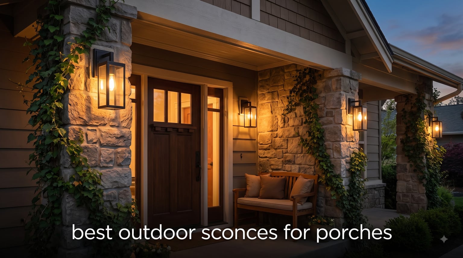 best outdoor sconces for porches